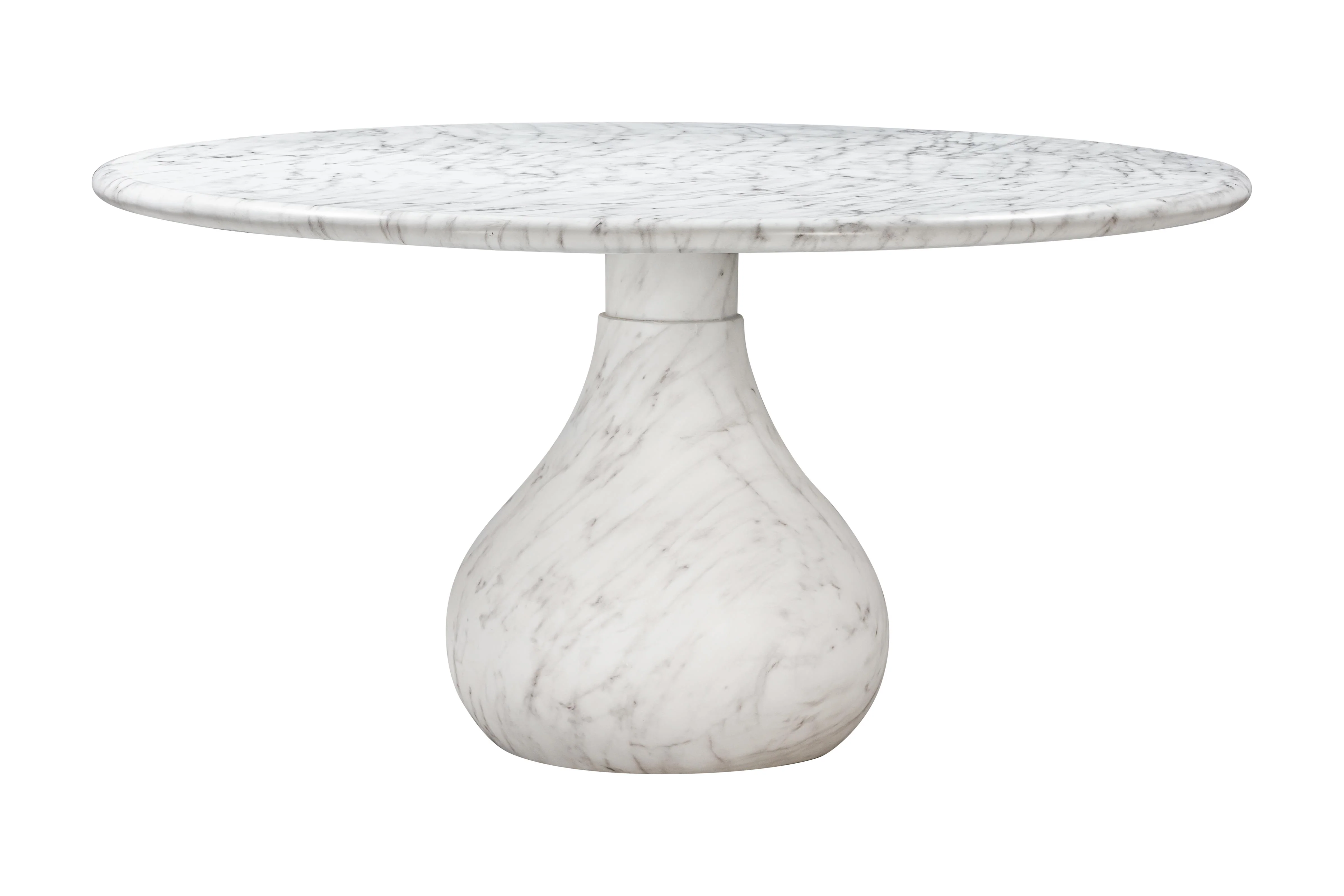 Aqua Round Dining Table Marble Finish - 1.5m - Image 3