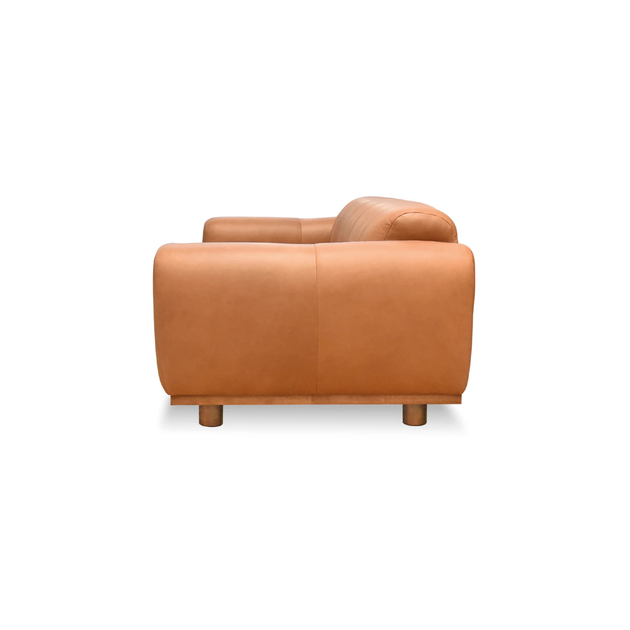 Bernhardt Sofa Tan Leather - Image 4