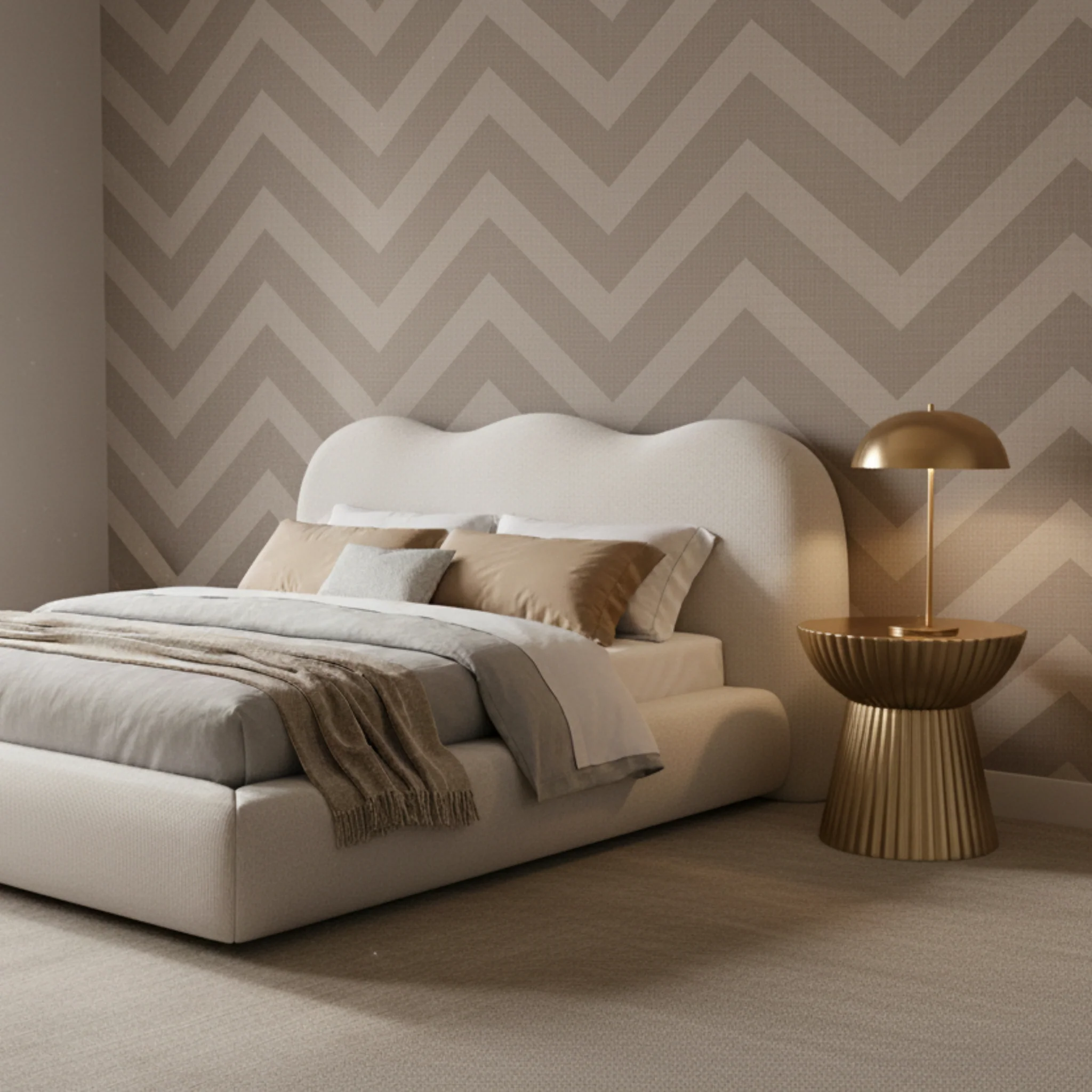 Biarritz Queen Bed Beige - Image 3