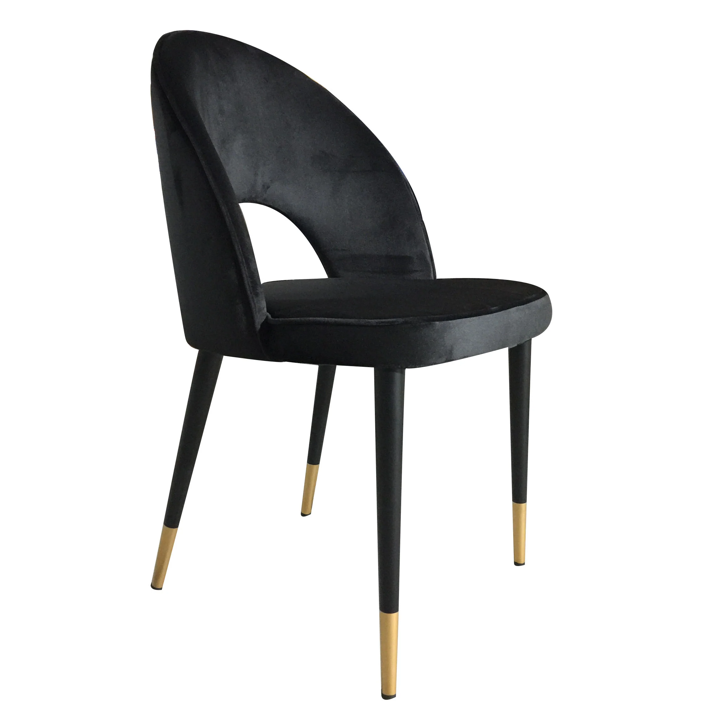 Bourdain Dining Chair Black Velvet - Image 3