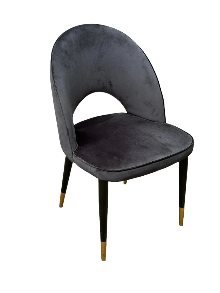 Bourdain Dining Chair Black Velvet - Image 8