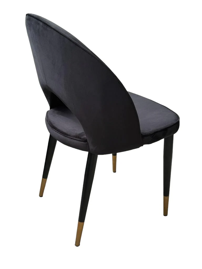 Bourdain Dining Chair Black Velvet - Image 9