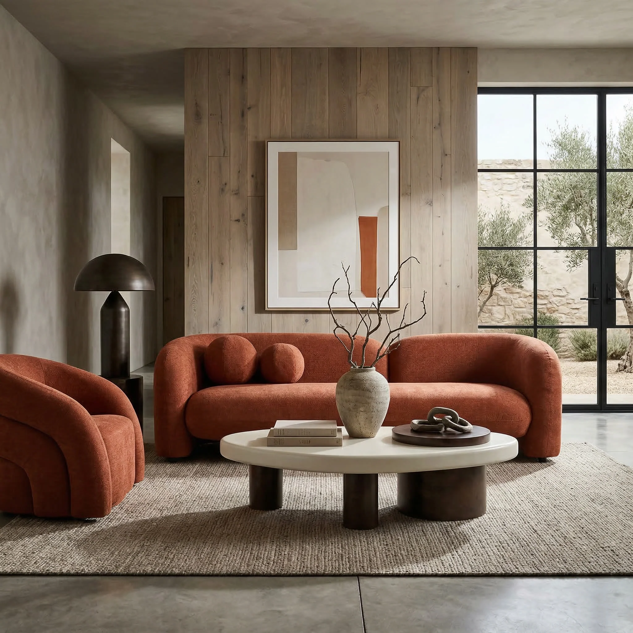 Brunello 3 Seater Rust - Image 3