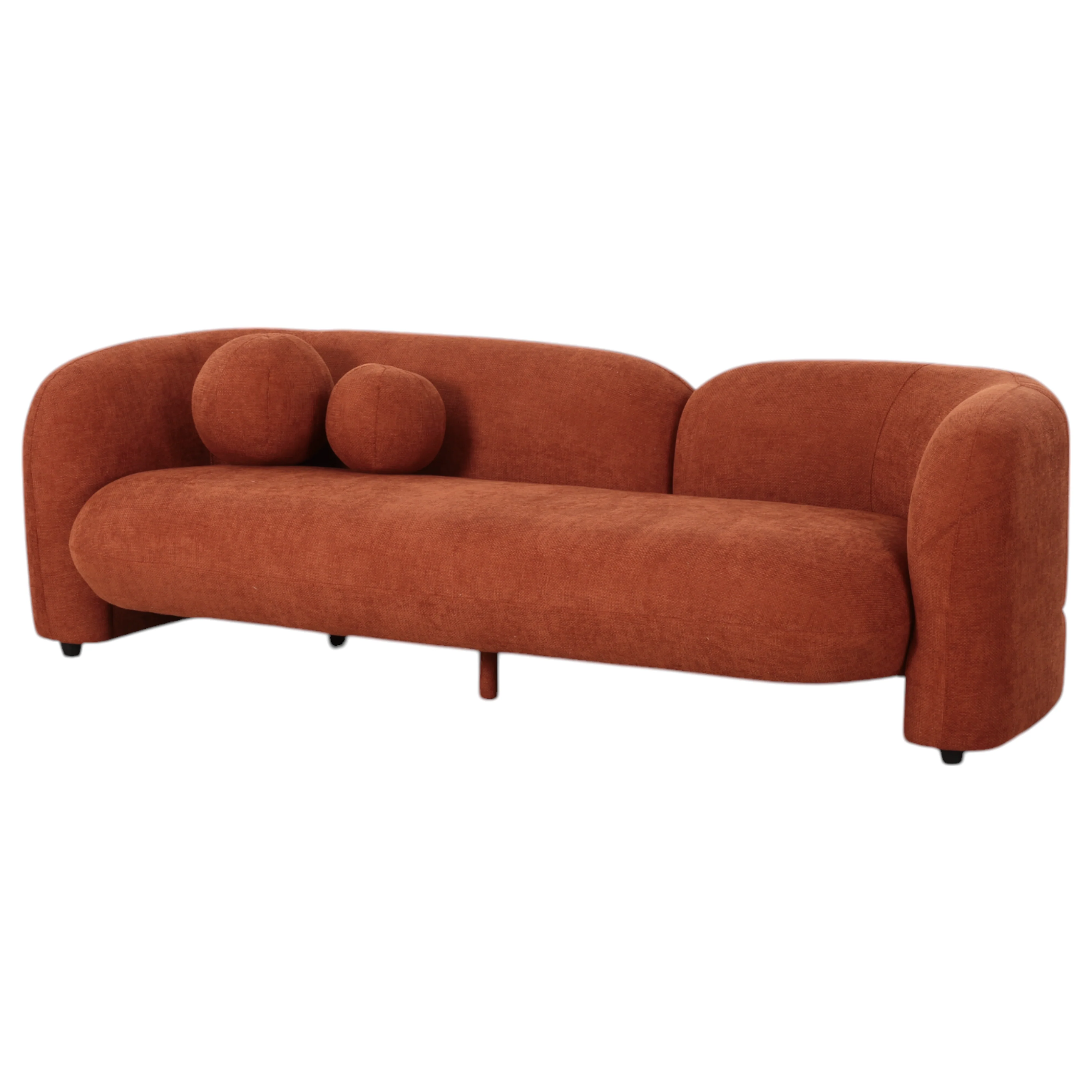 Brunello 3 Seater Rust - Image 4