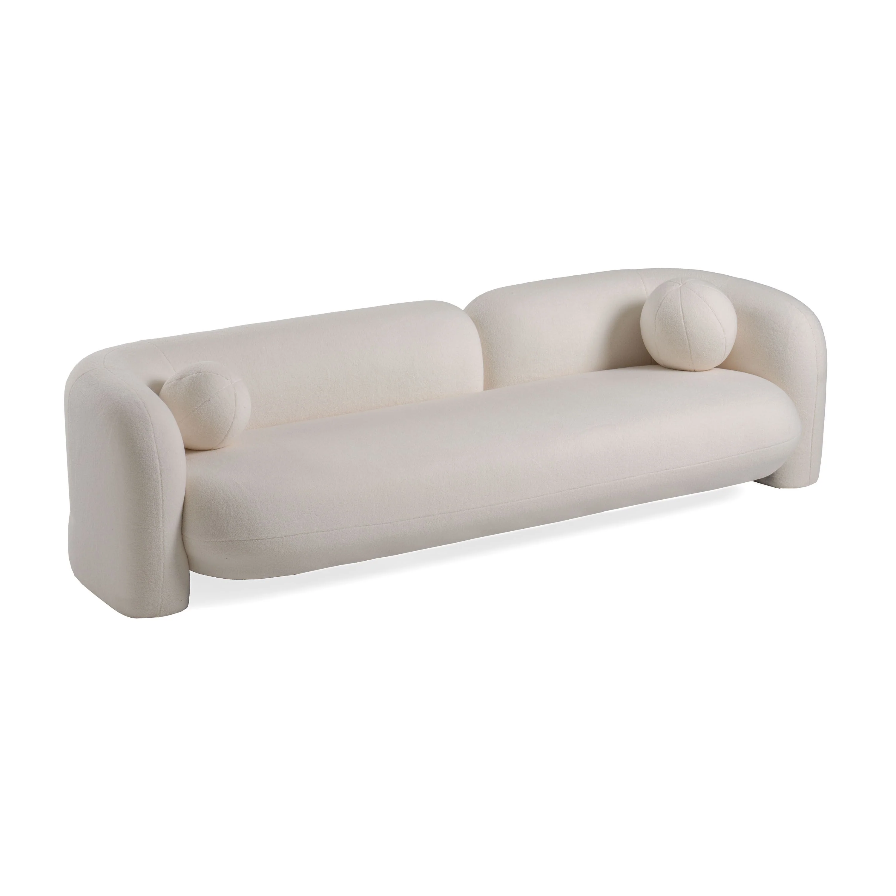 Brunello 3 Seater White - Image 3