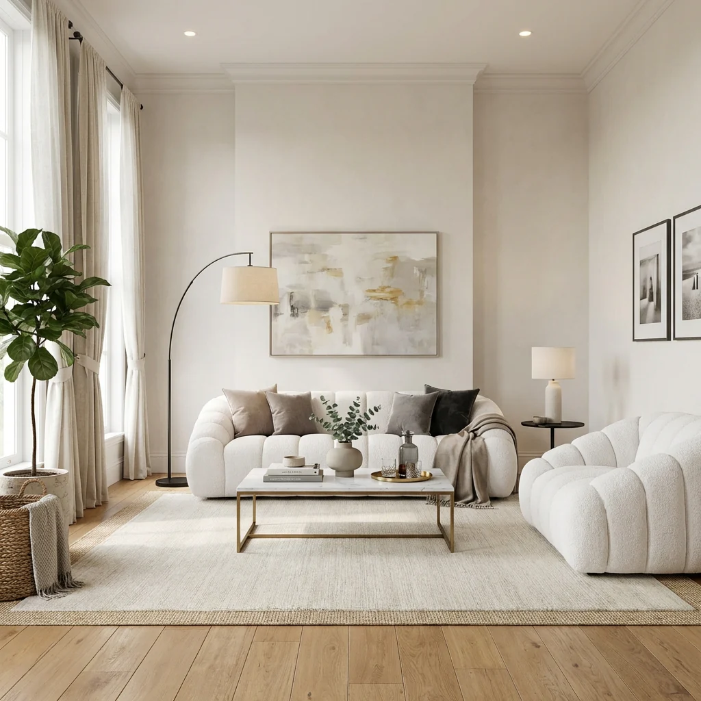 Bubble 3 Seater Sofa Textured Beige - Image 4