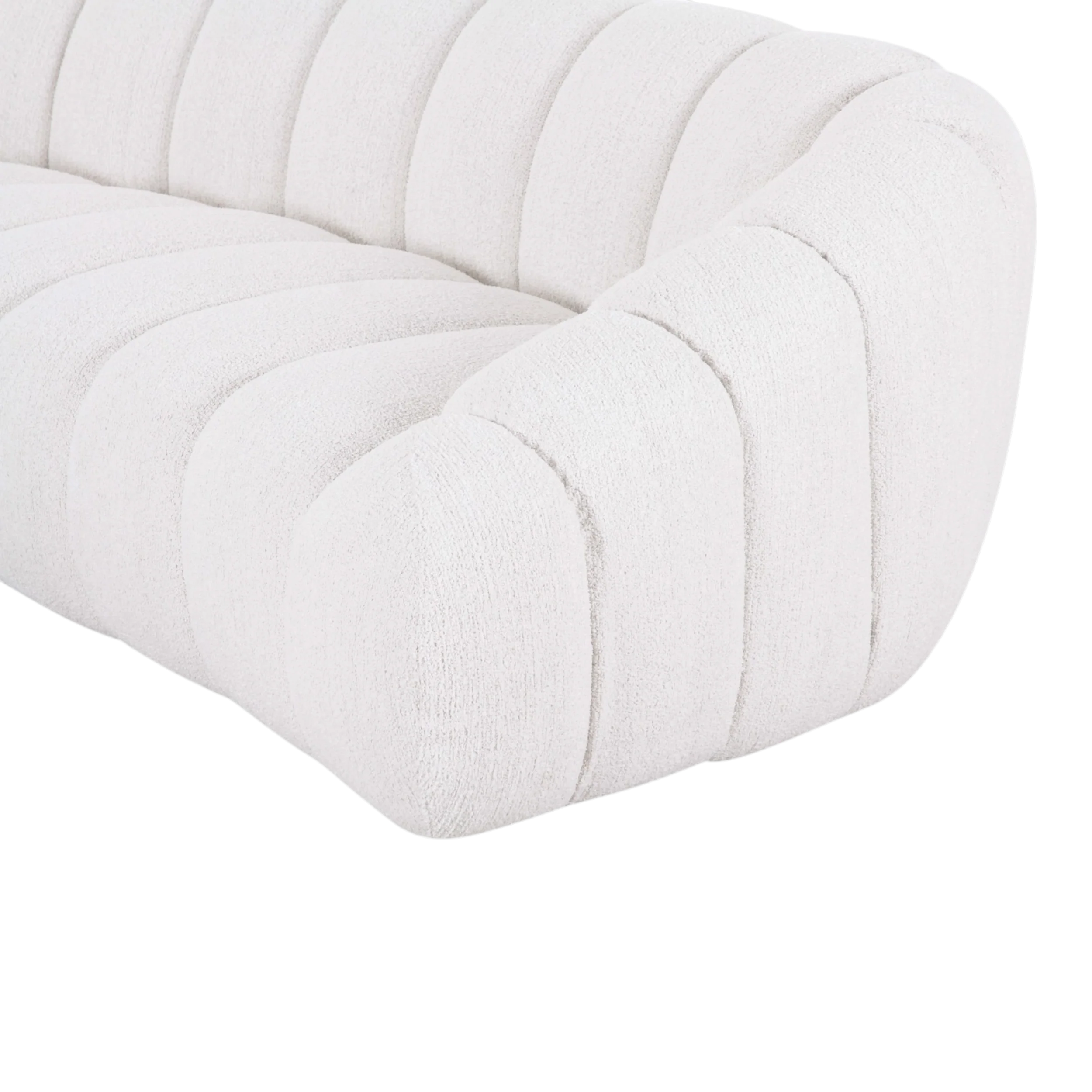 Bubble 3 Seater Sofa Textured Beige - Image 9