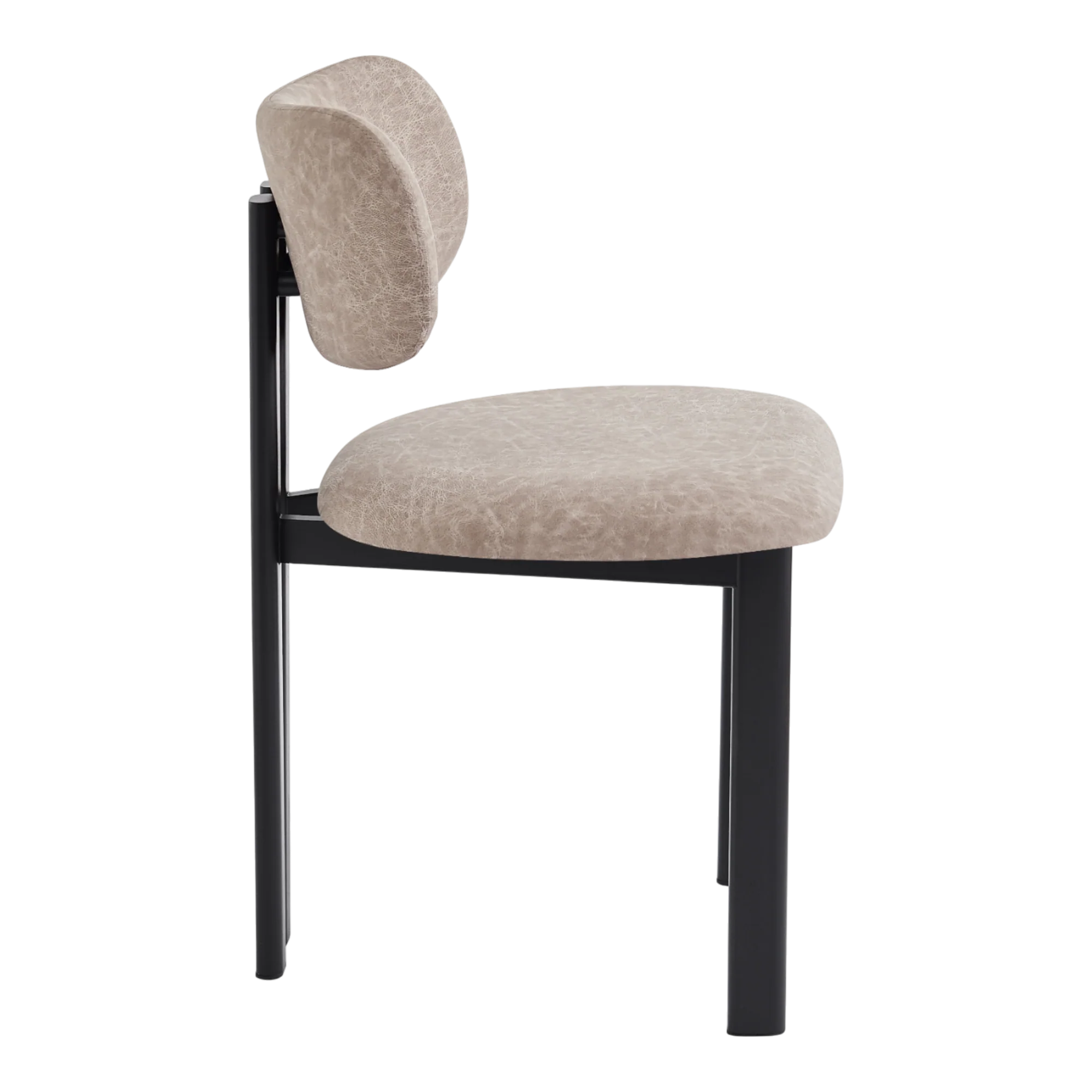 Farinelli Dining Chair Stone Leather Look - Image 3