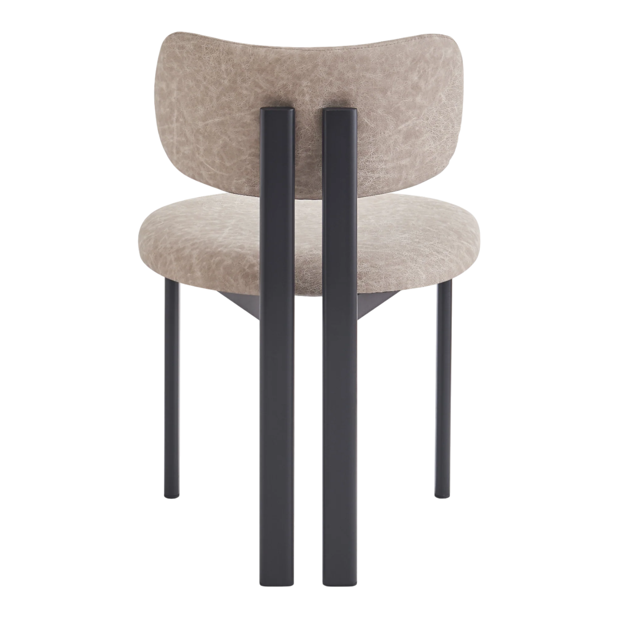 Farinelli Dining Chair Stone Leather Look - Image 4