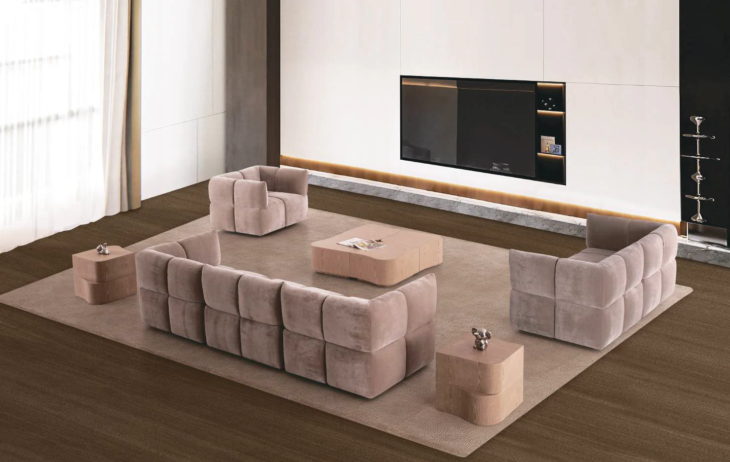 Giovanna 3 Seater Sofa - Image 4