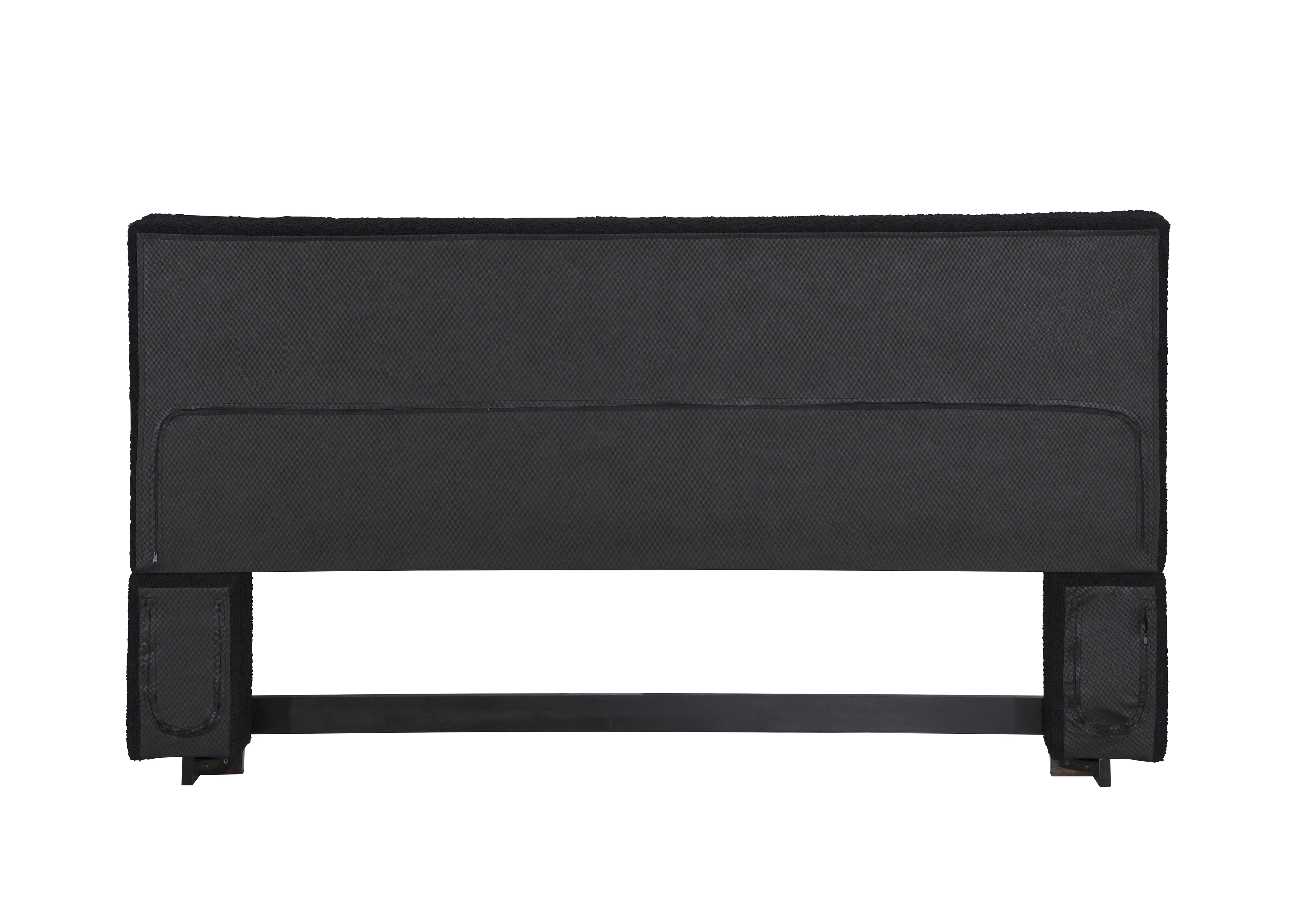 Highlands King Bed Black Boucle - Image 7