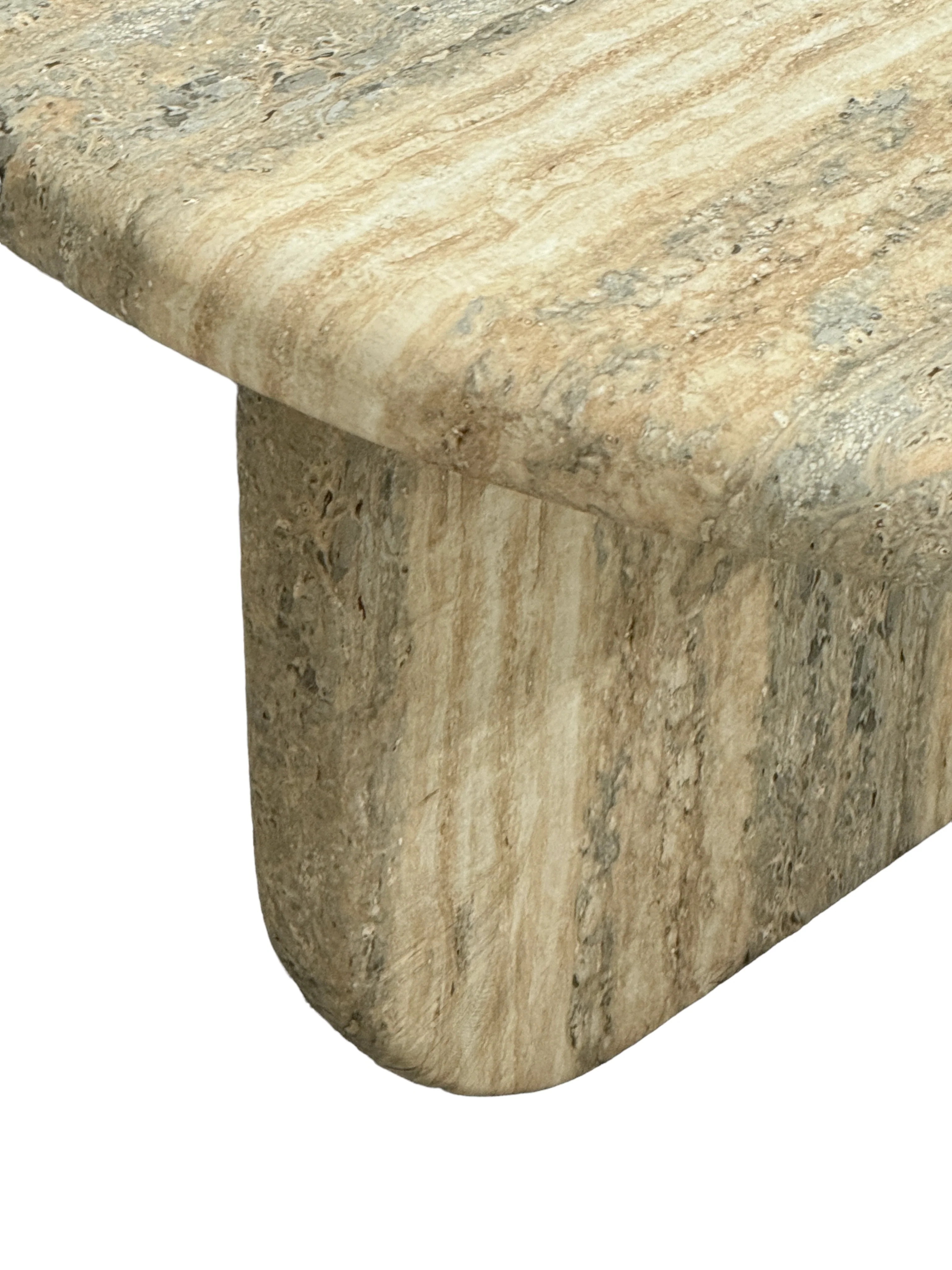 Italiano Coffee Table Travertine Finish - Image 11