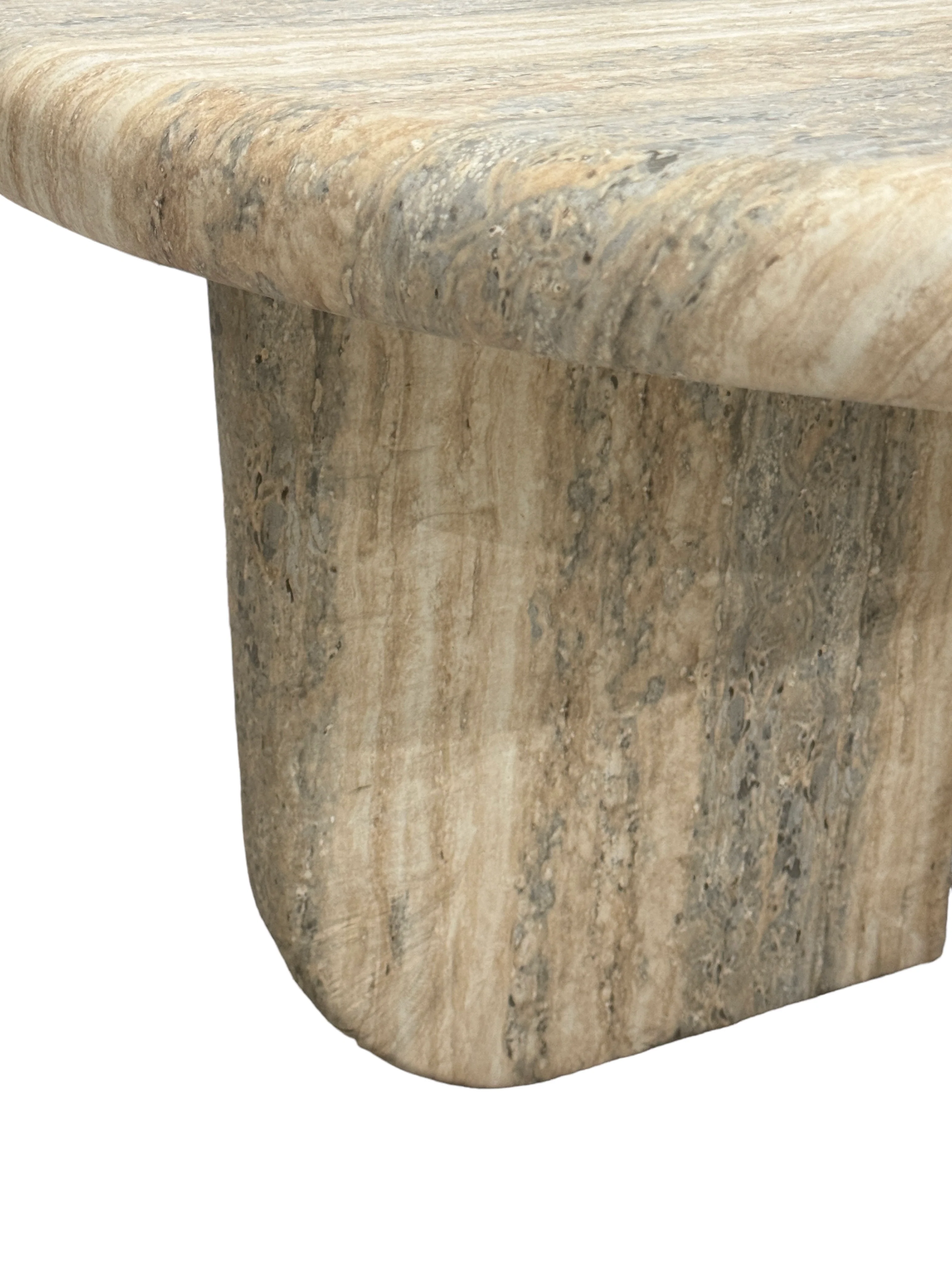 Italiano Coffee Table Travertine Finish - Image 13