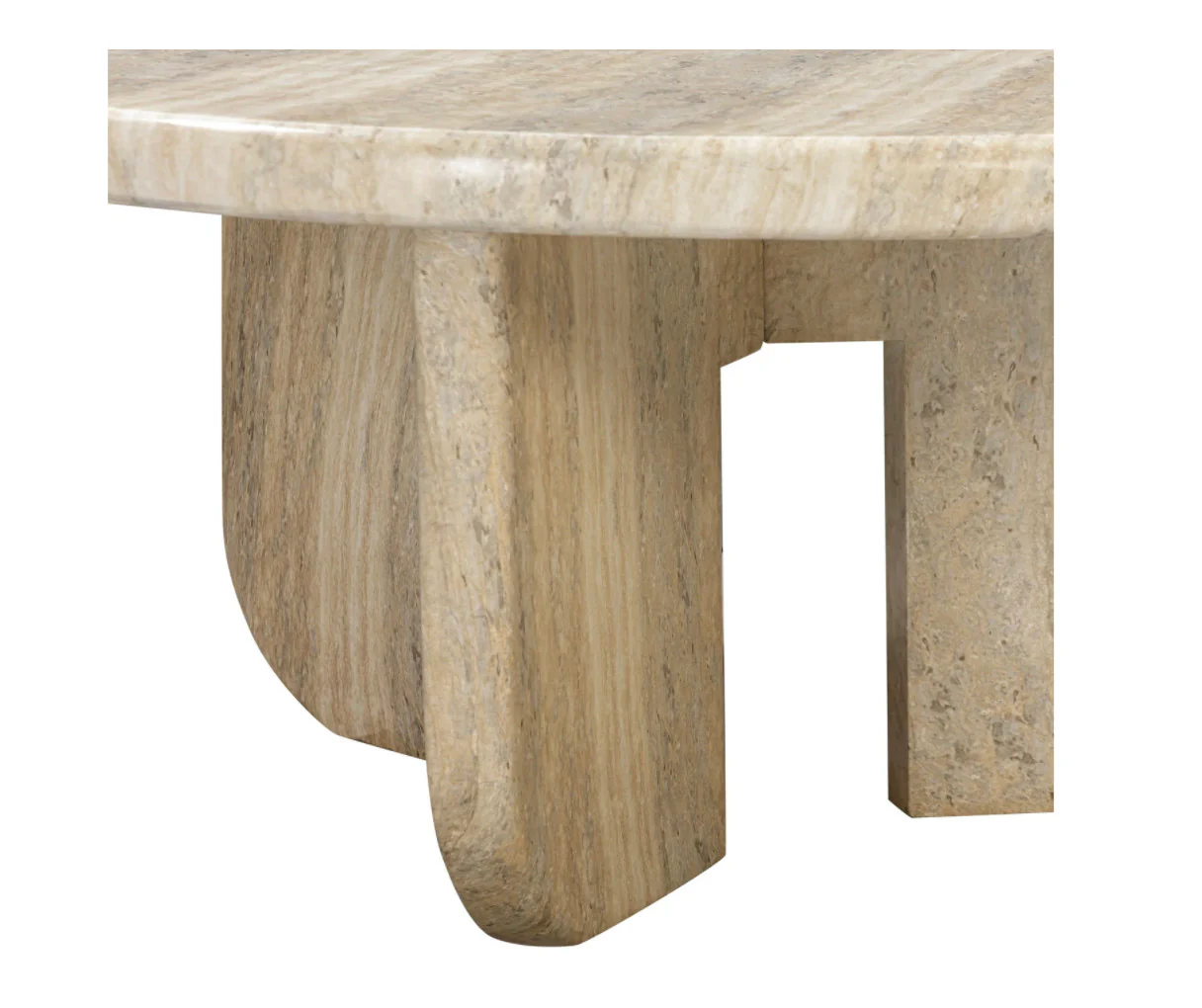 Italiano Coffee Table Travertine Finish - Image 5