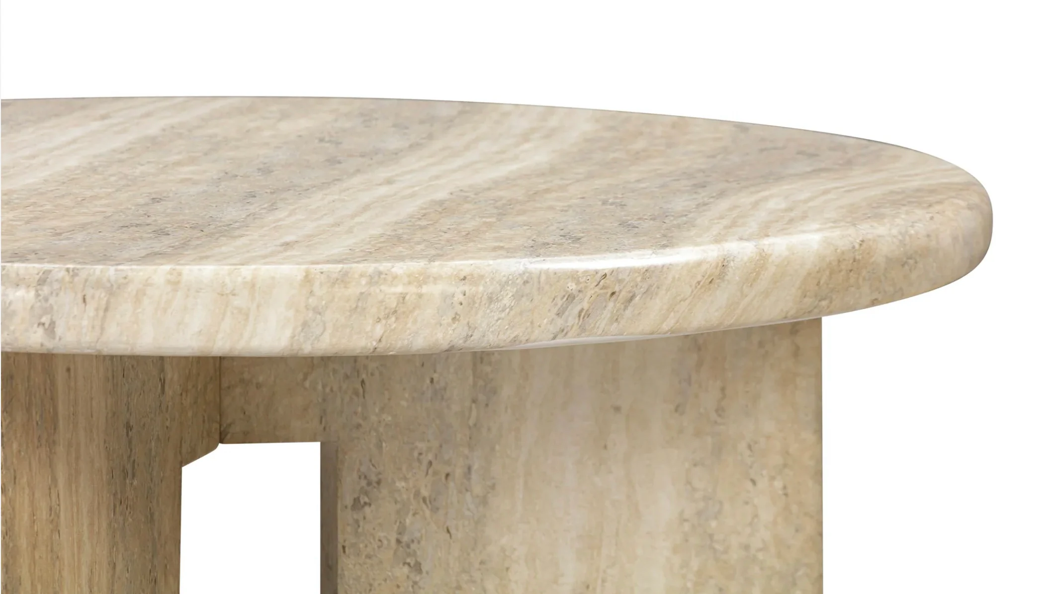 Italiano Coffee Table Travertine Finish - Image 7