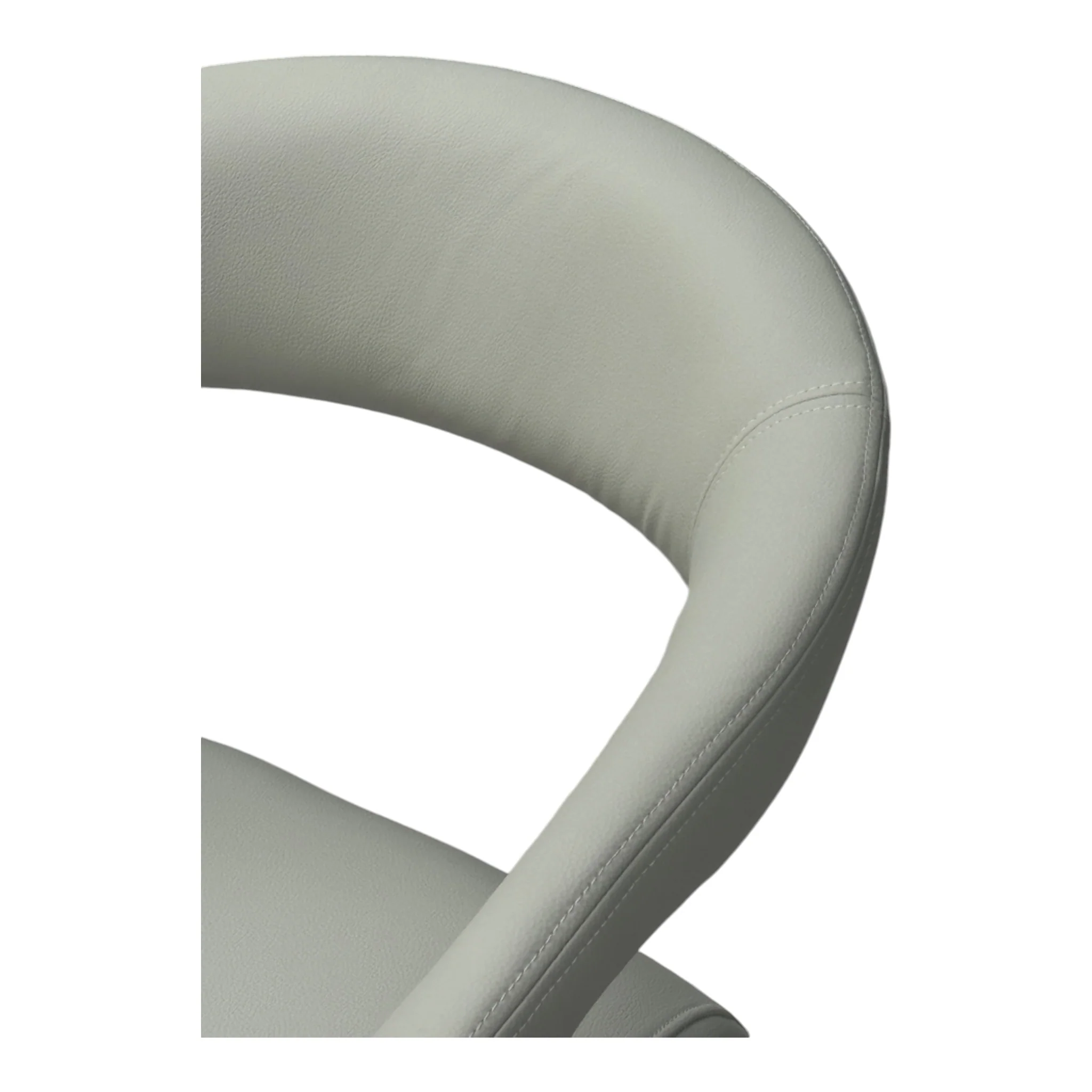 Lorenzo Dining Chair Light Grey/Beige Leather Look - Image 6