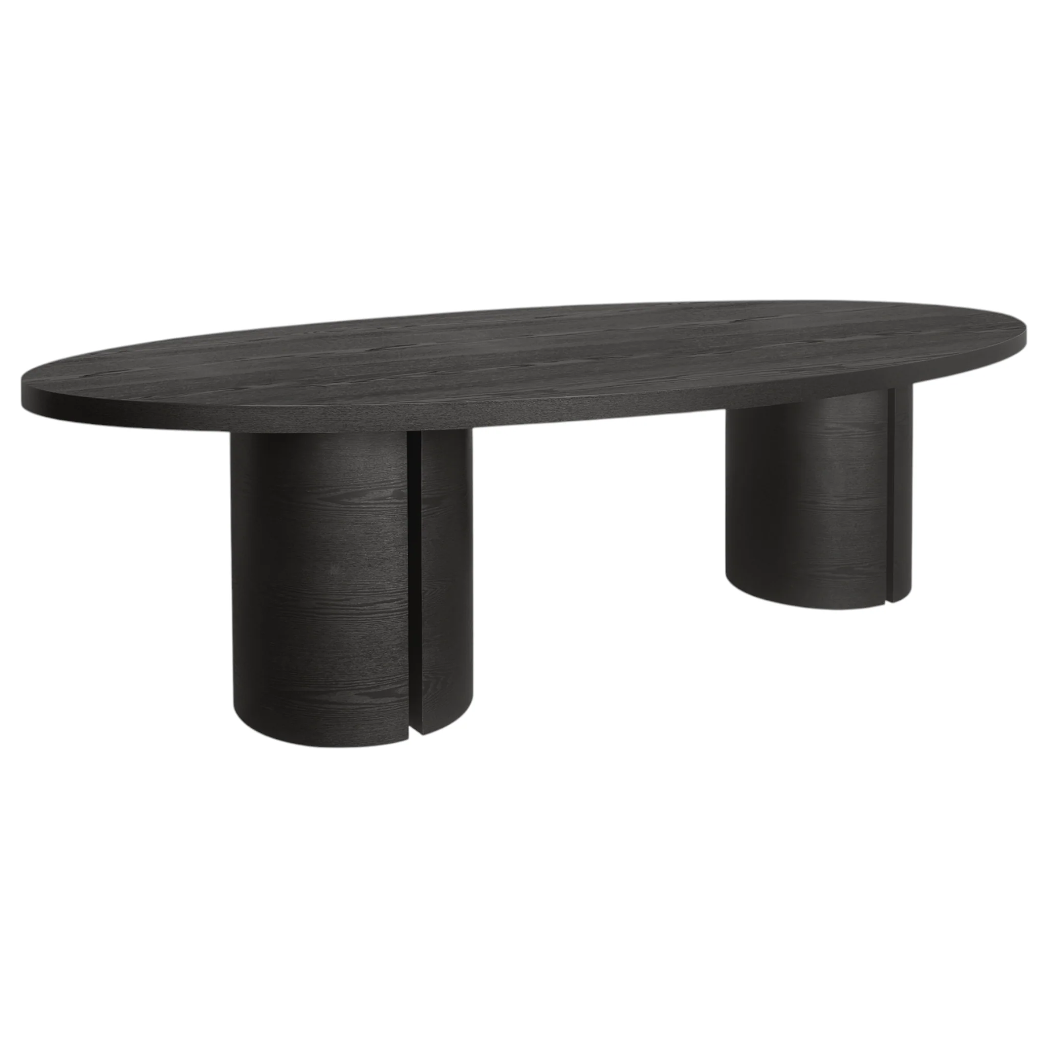 Luigi Oval Dining Table Black - 2.7m - Image 3