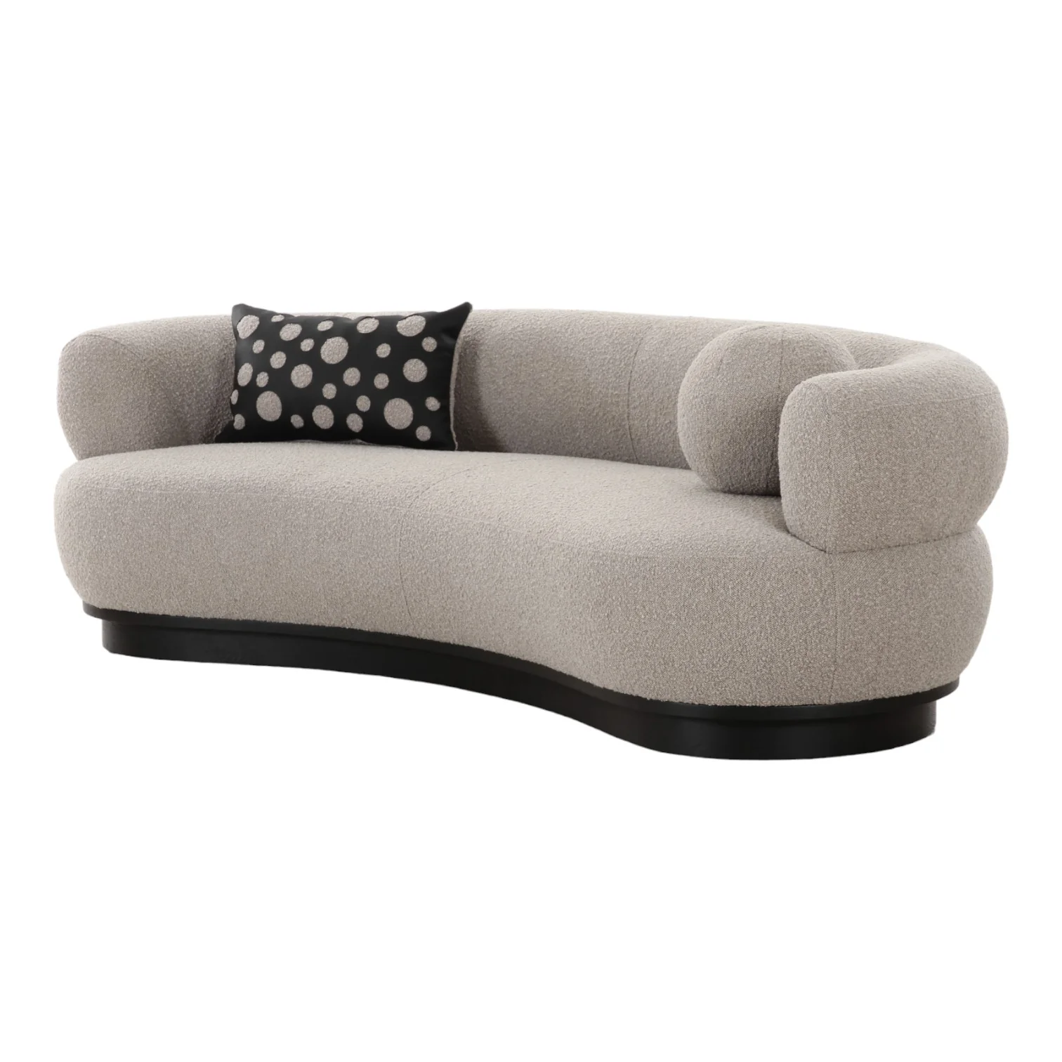 Neptune Sofa Grey Boucle - Image 3