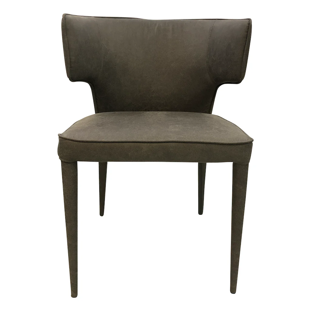 Portofino Dining Chair Mottled Grey Leather Look - Image 6