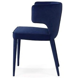 Portofino Dining Chair Navy Velvet - Image 3