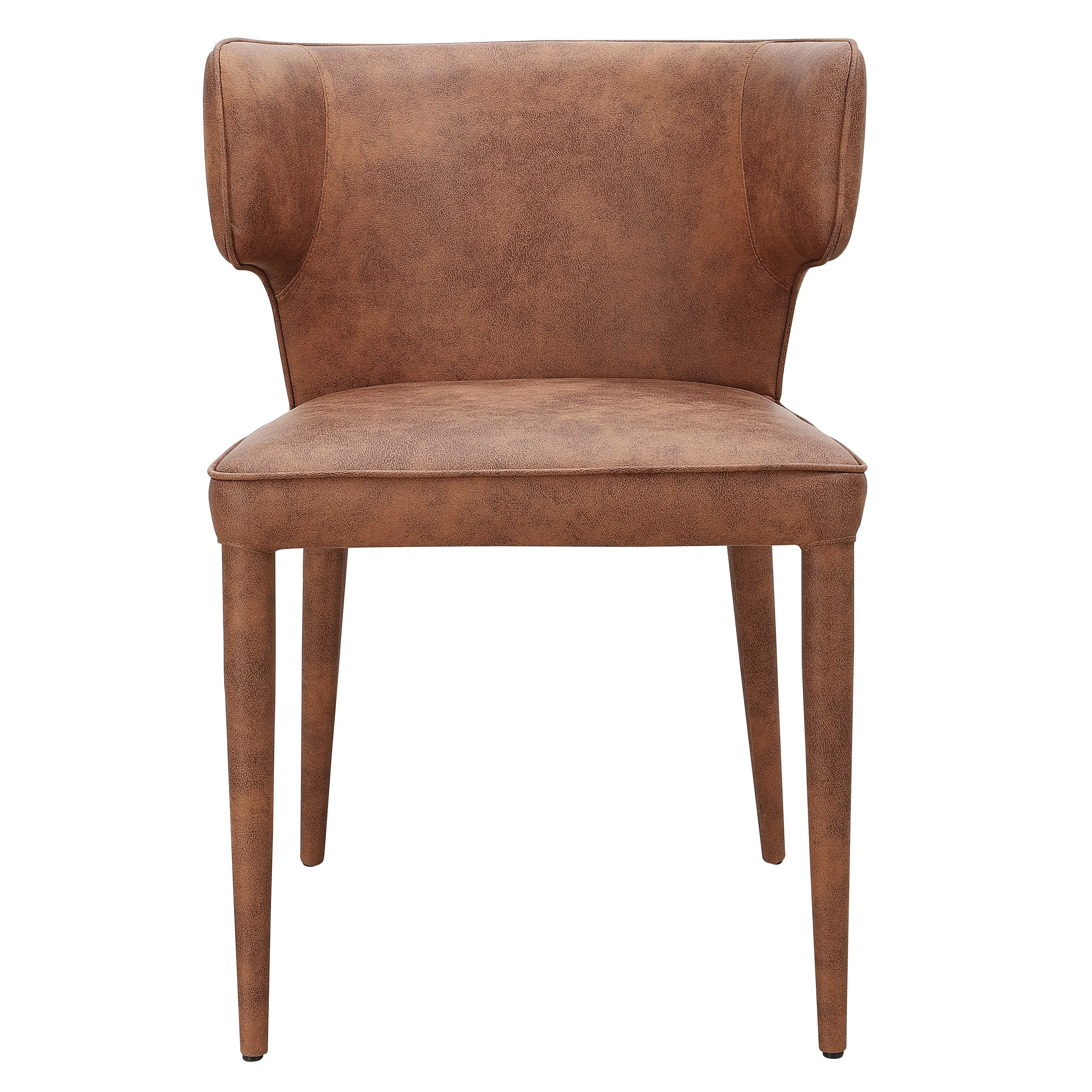 Portofino Dining Chair Tan Leather Look - Image 3