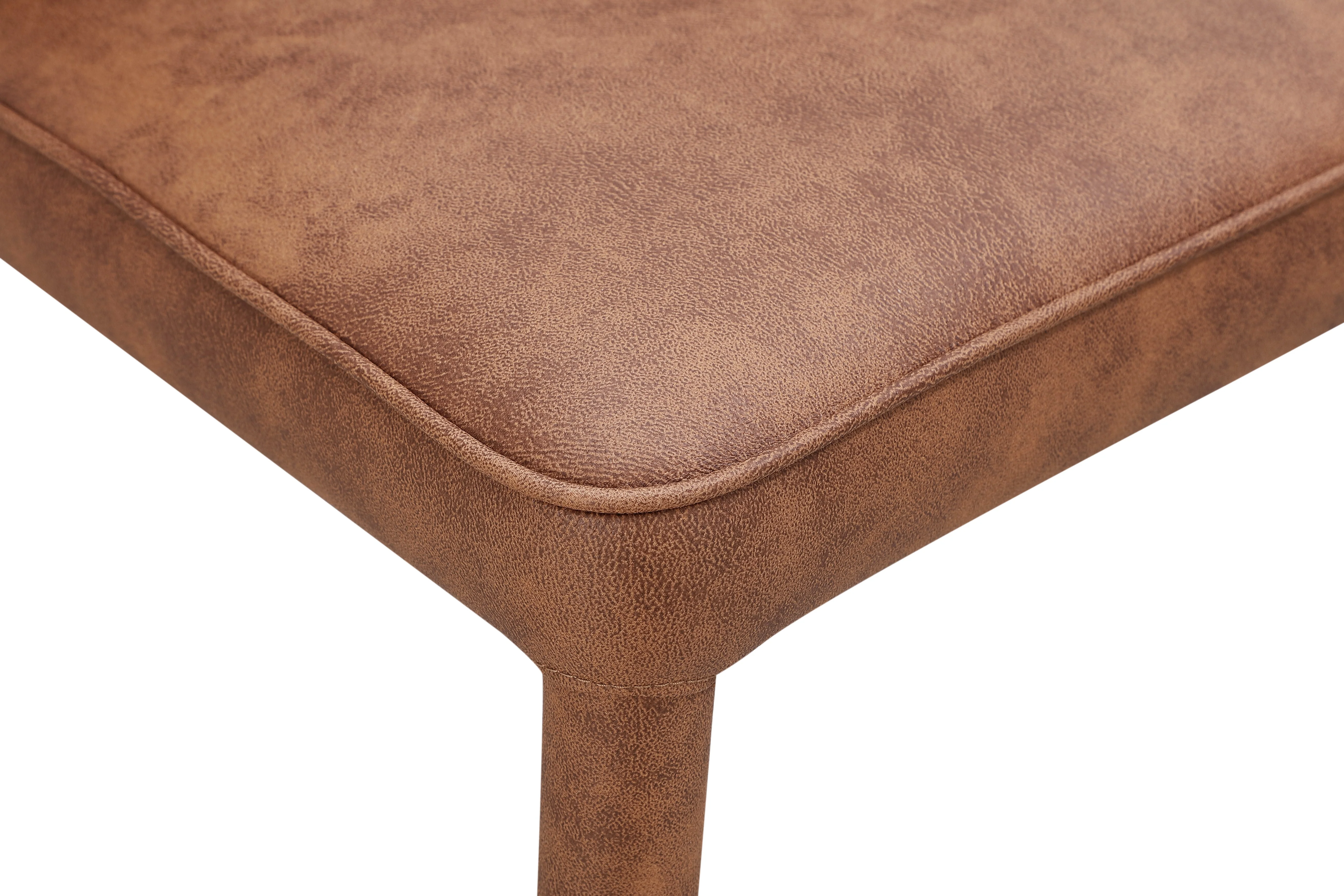 Portofino Dining Chair Tan Leather Look - Image 6