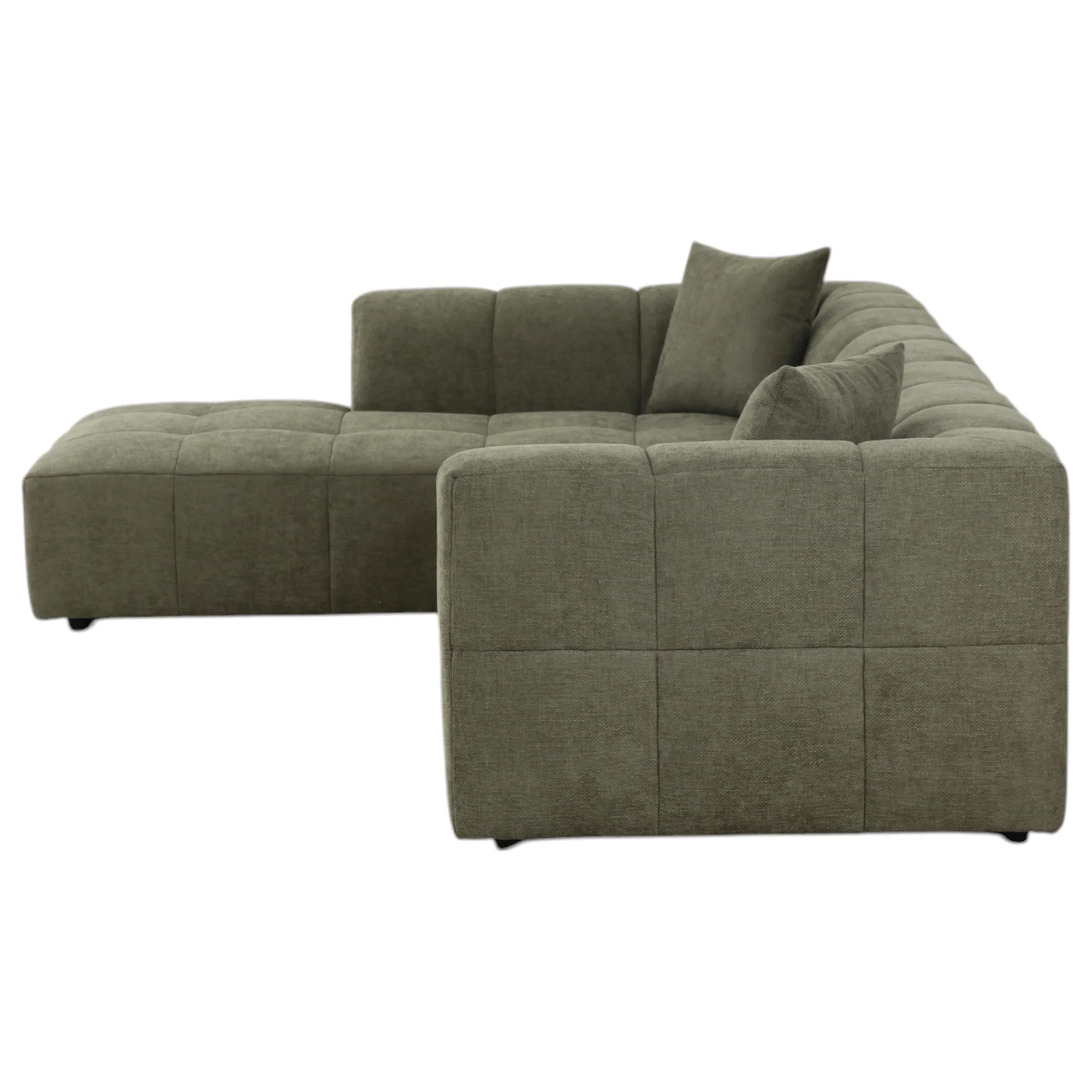Sorrento Corner Sofa Moss Green - Image 11