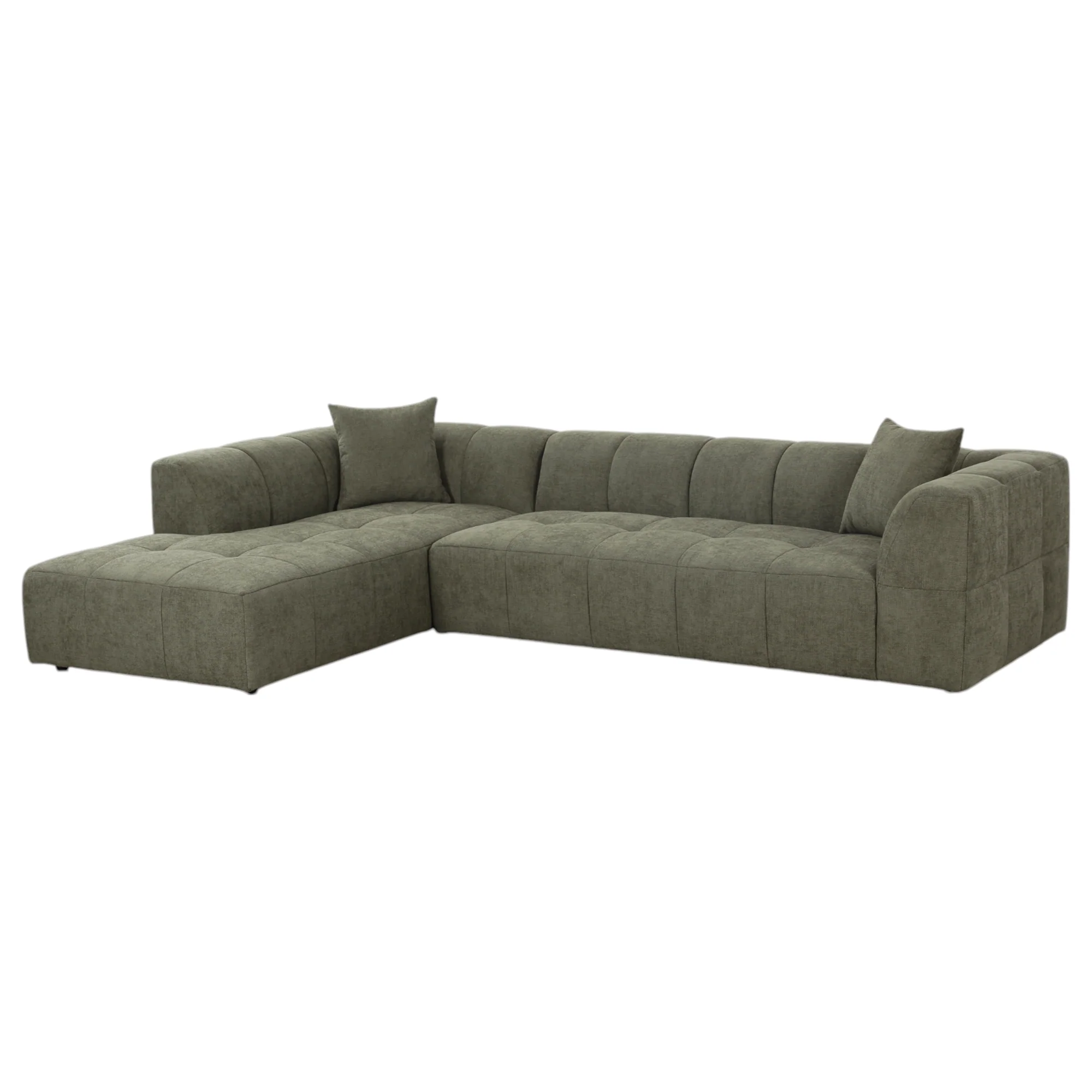 Sorrento Corner Sofa Moss Green - Image 4