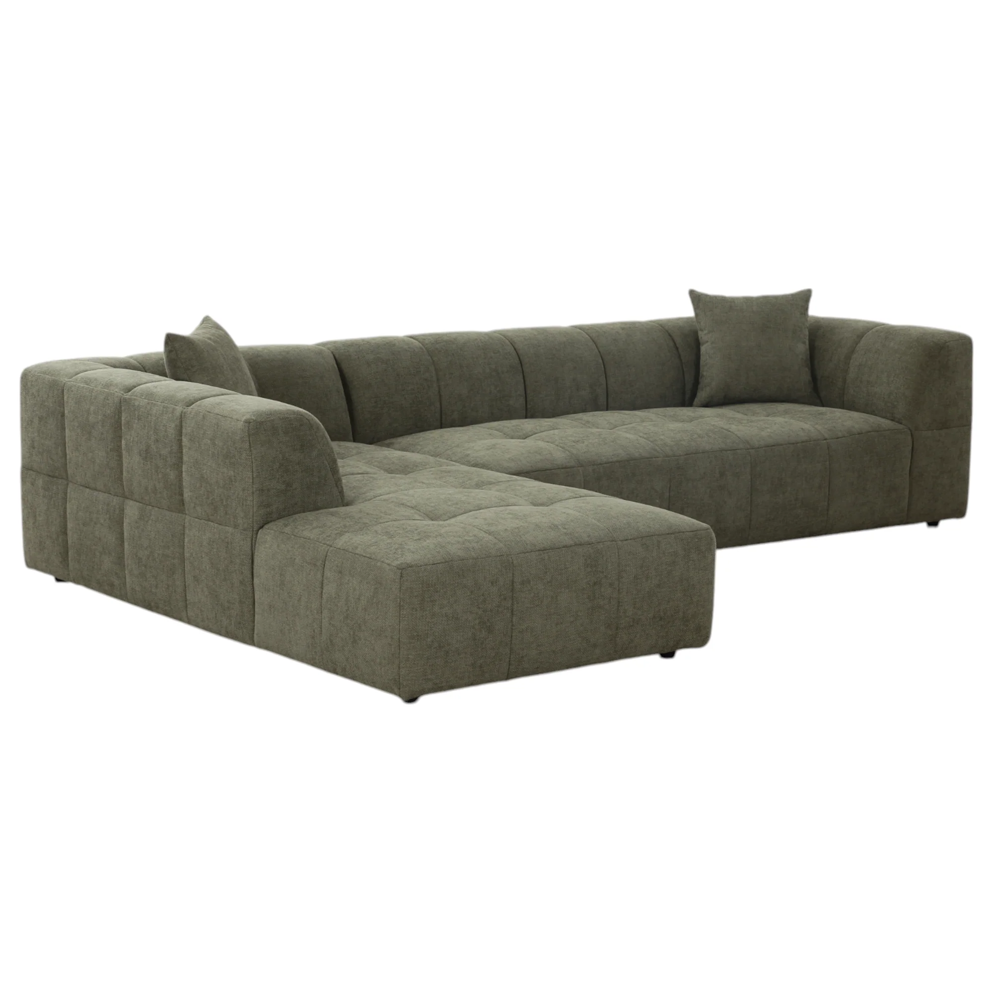 Sorrento Corner Sofa Moss Green - Image 8