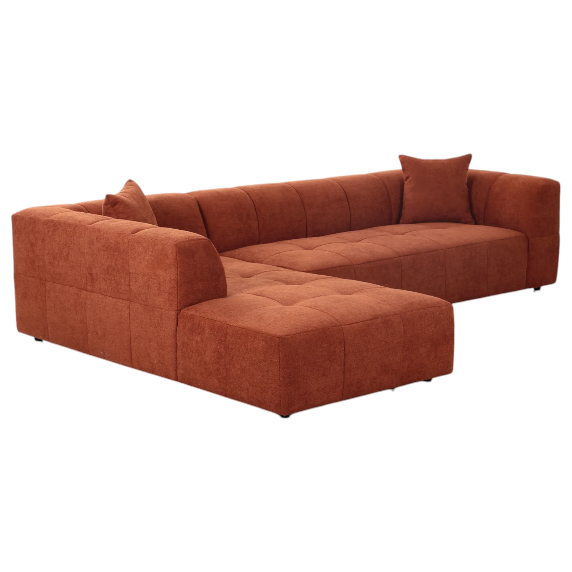 Sorrento Corner Sofa Rust - Image 6