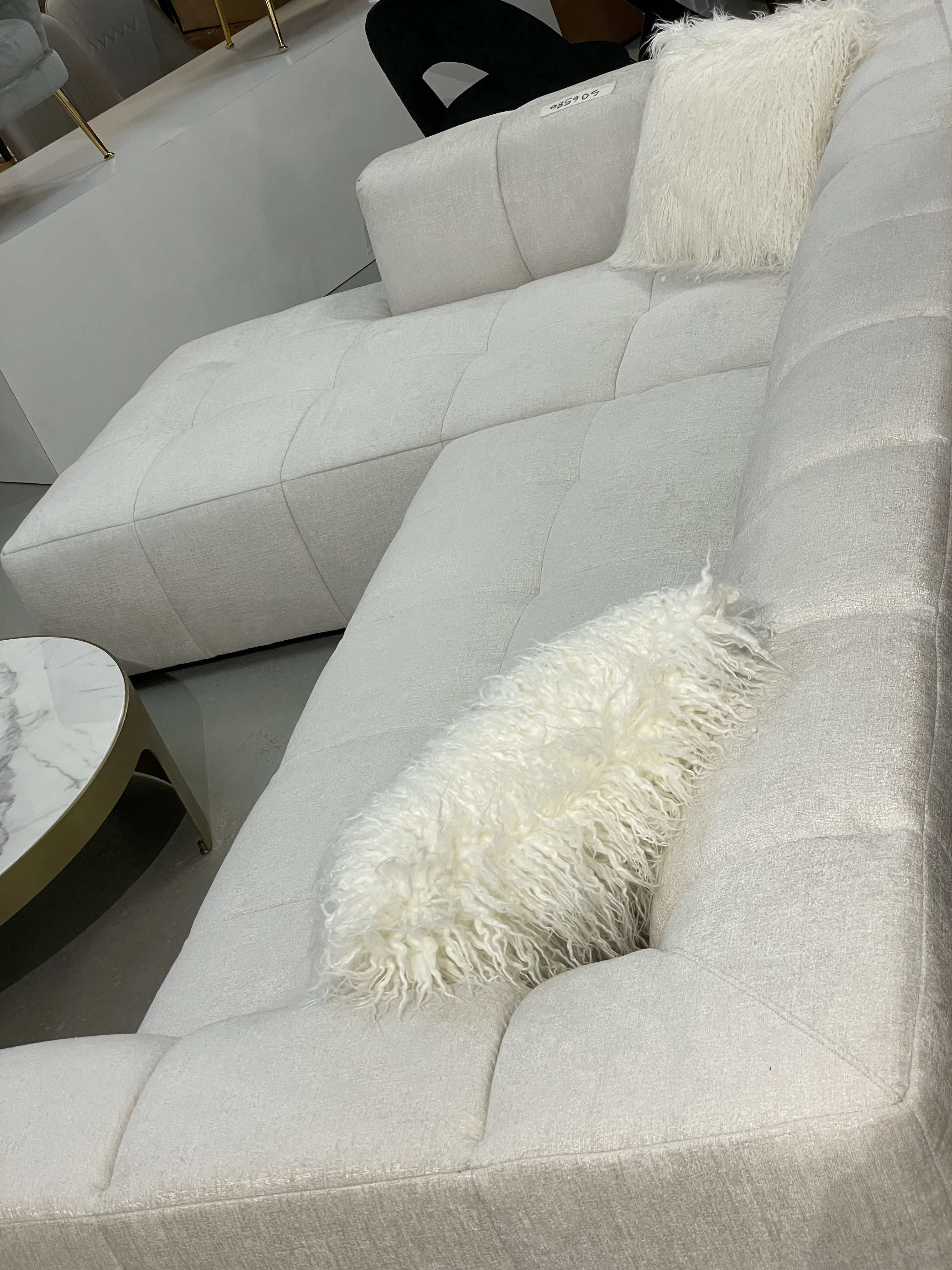 Sorrento Corner Sofa Textured Creme - Image 10