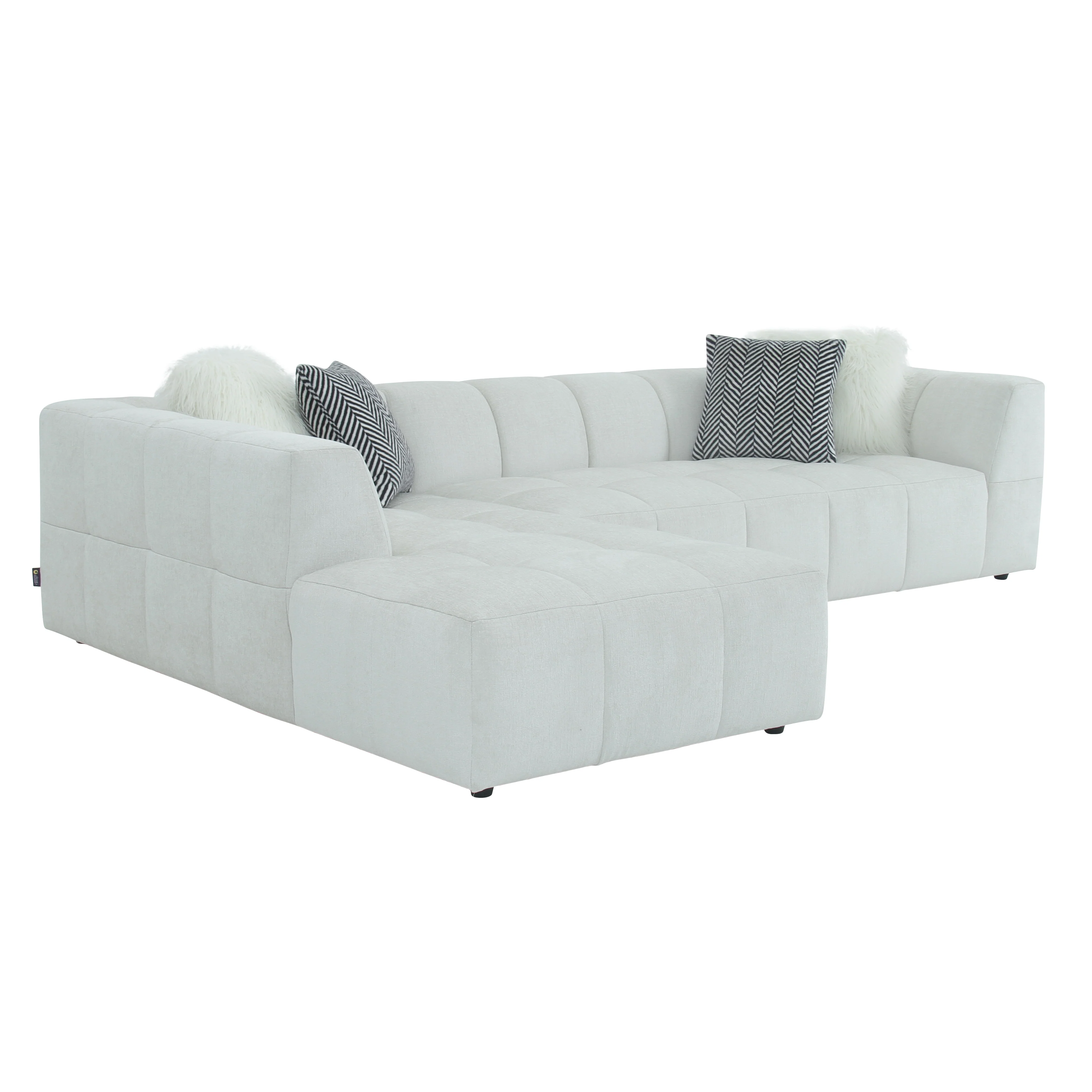 Sorrento Corner Sofa Textured Creme - Image 3