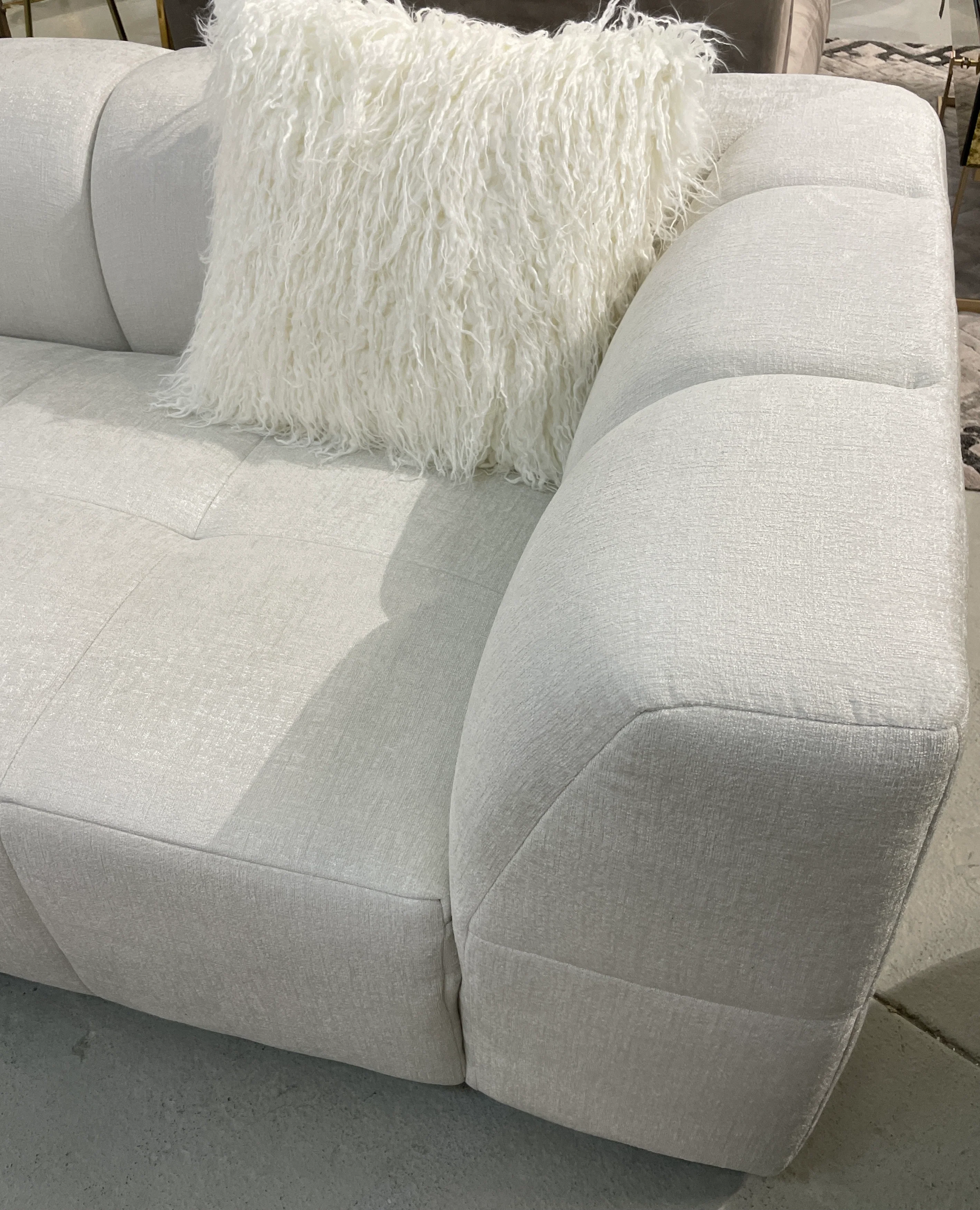 Sorrento Corner Sofa Textured Creme - Image 5