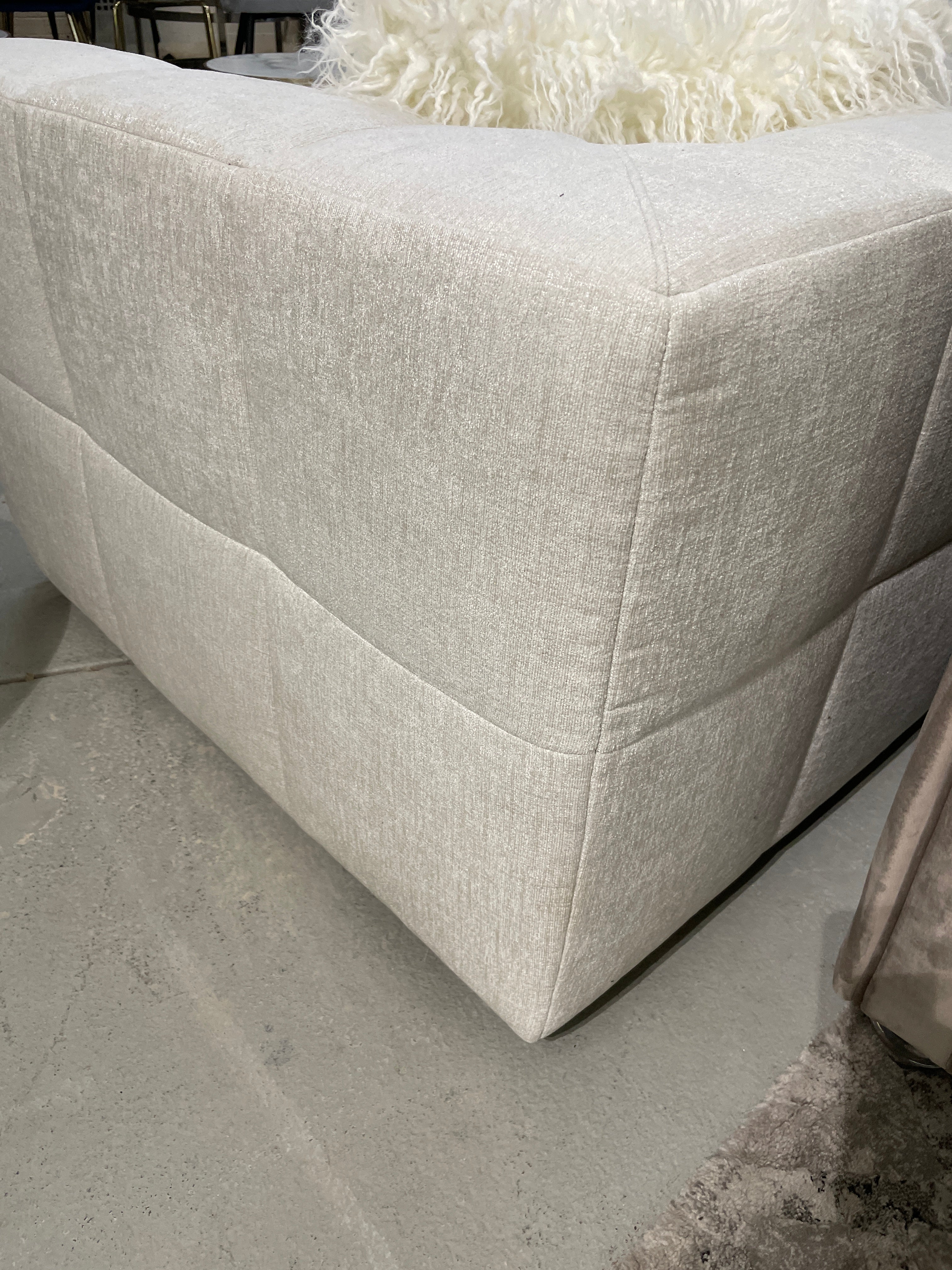 Sorrento Corner Sofa Textured Creme - Image 7