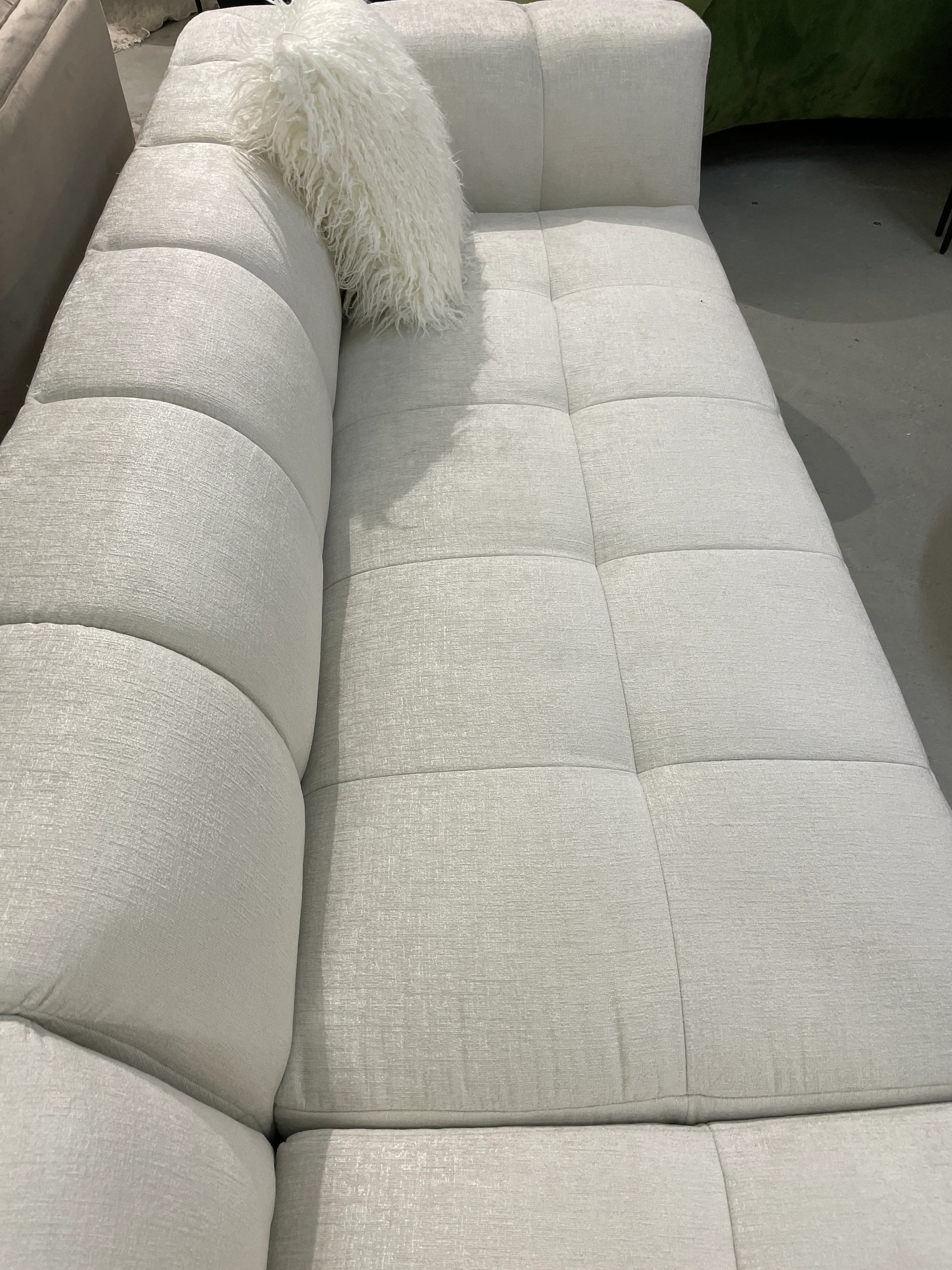 Sorrento Corner Sofa Textured Creme - Image 8