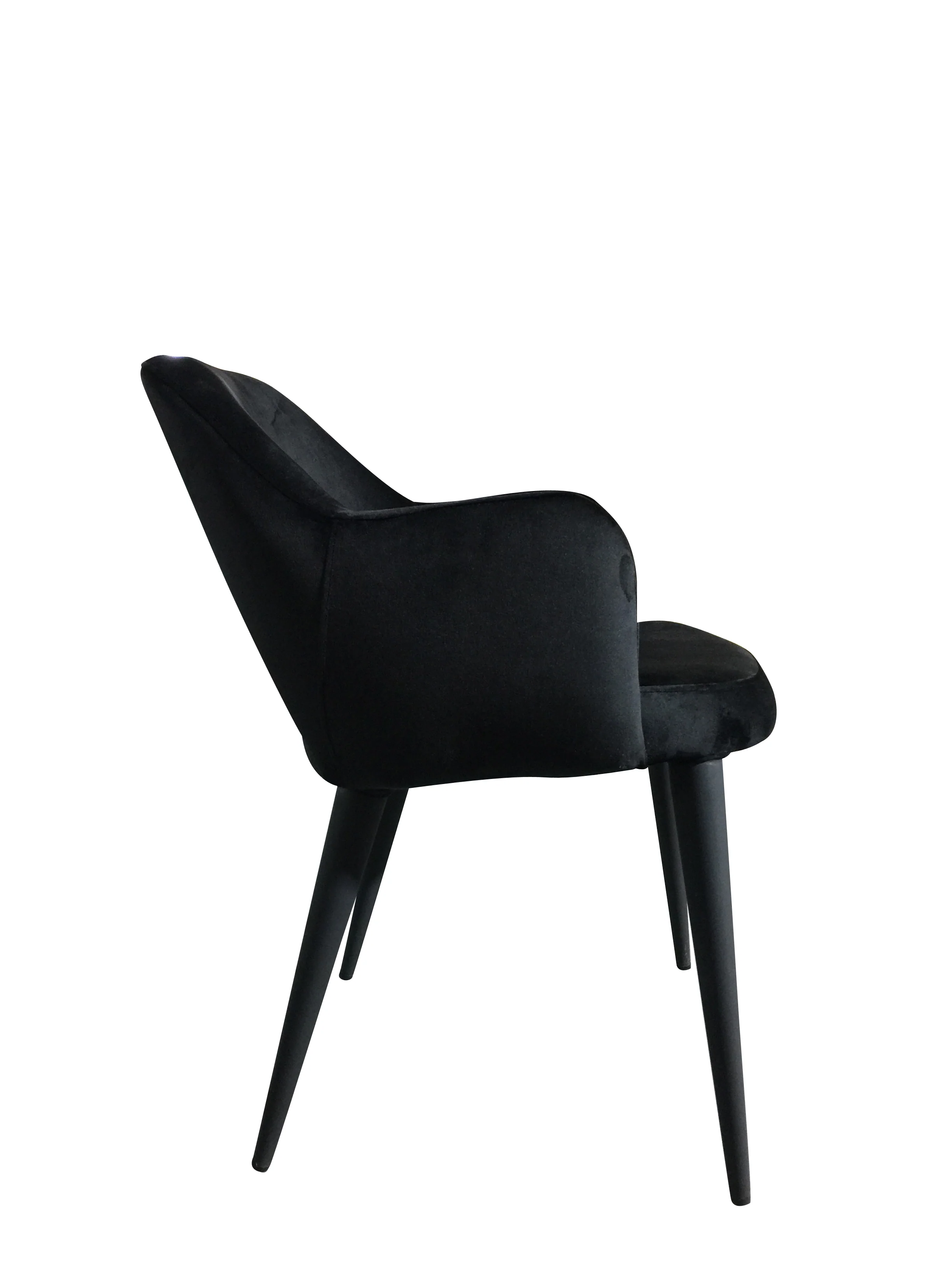 Terrazo Dining Chair Black Velvet - Image 3