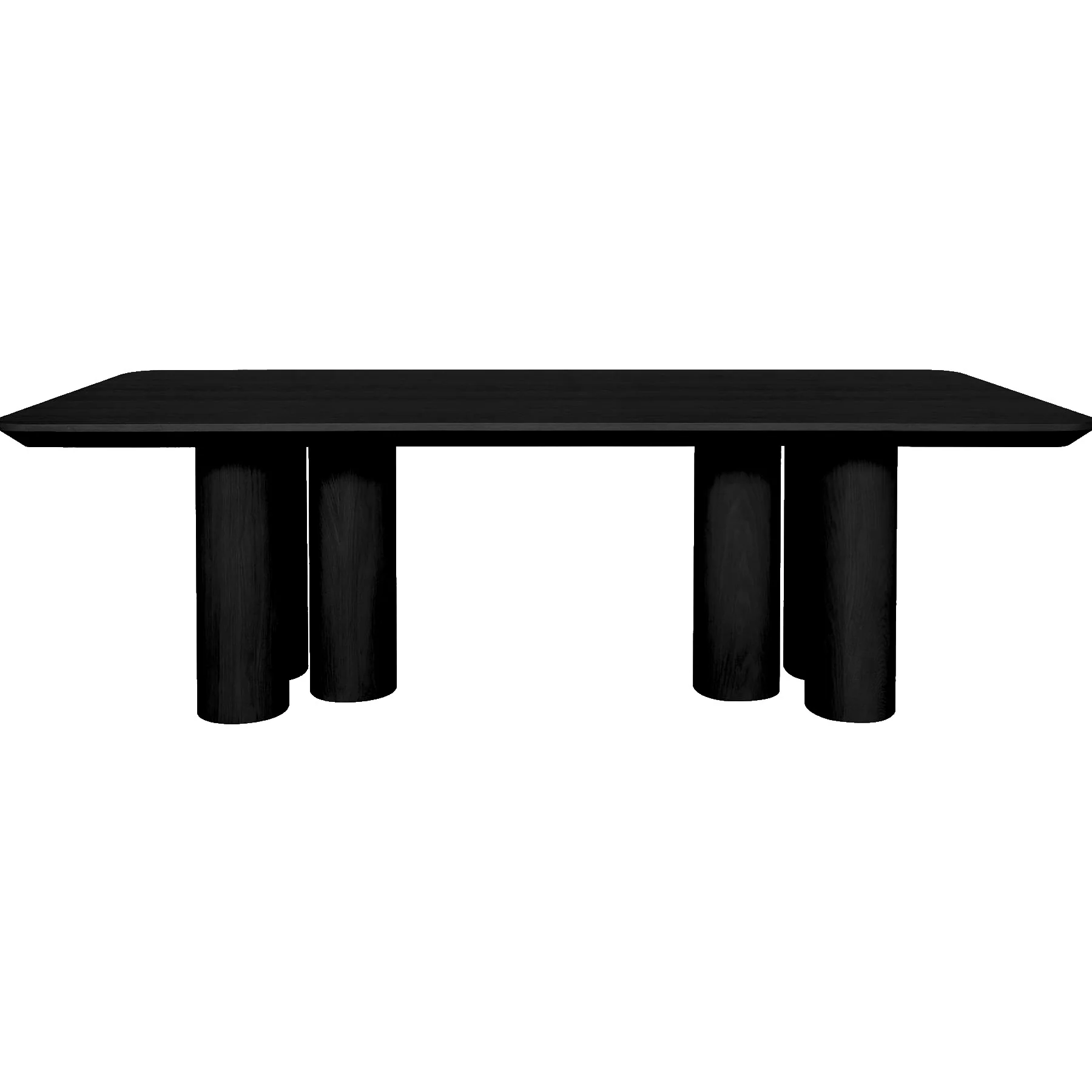 Trio Dining Table Black - 2.4m - Image 3