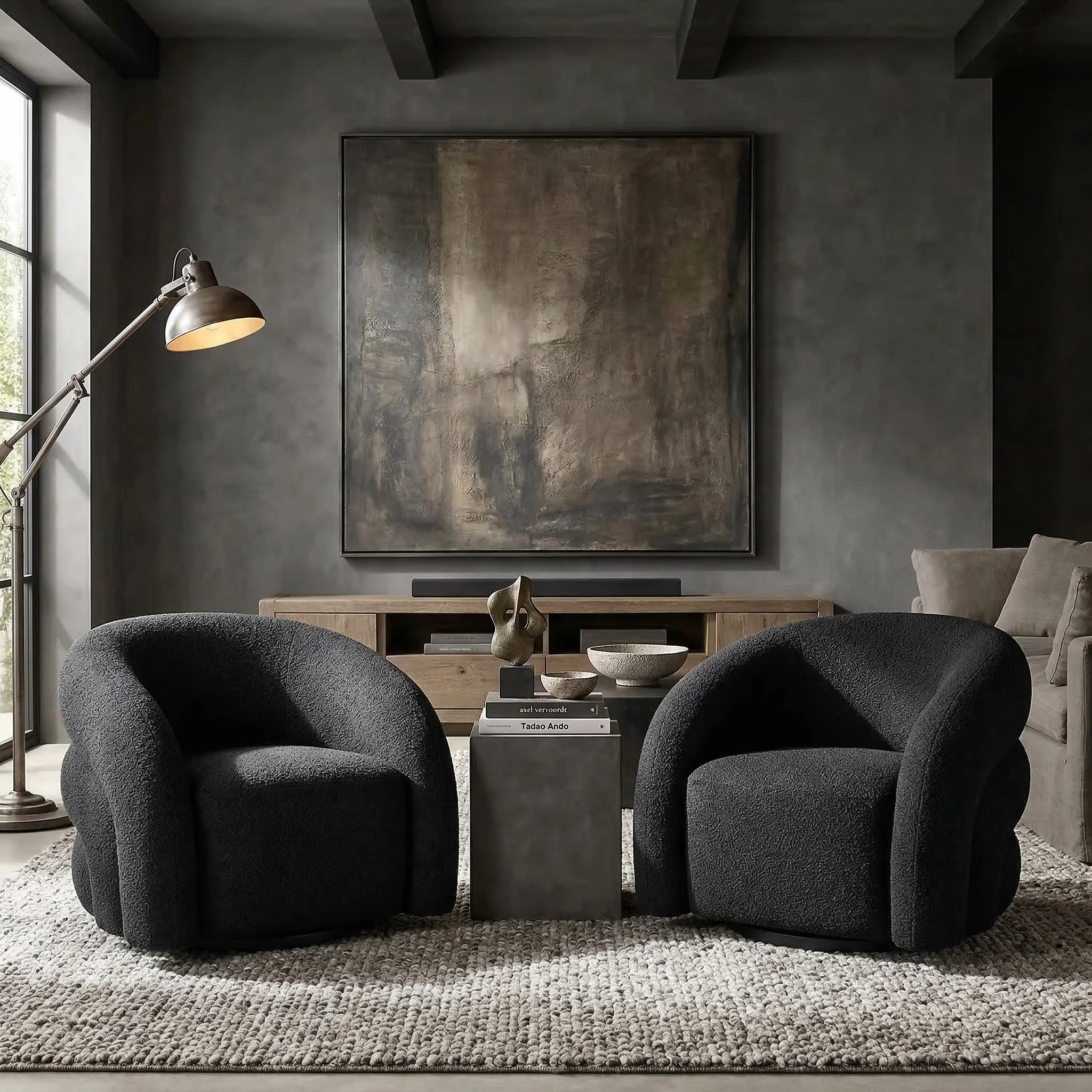 Ventosa Swivel Chair Black - Image 4