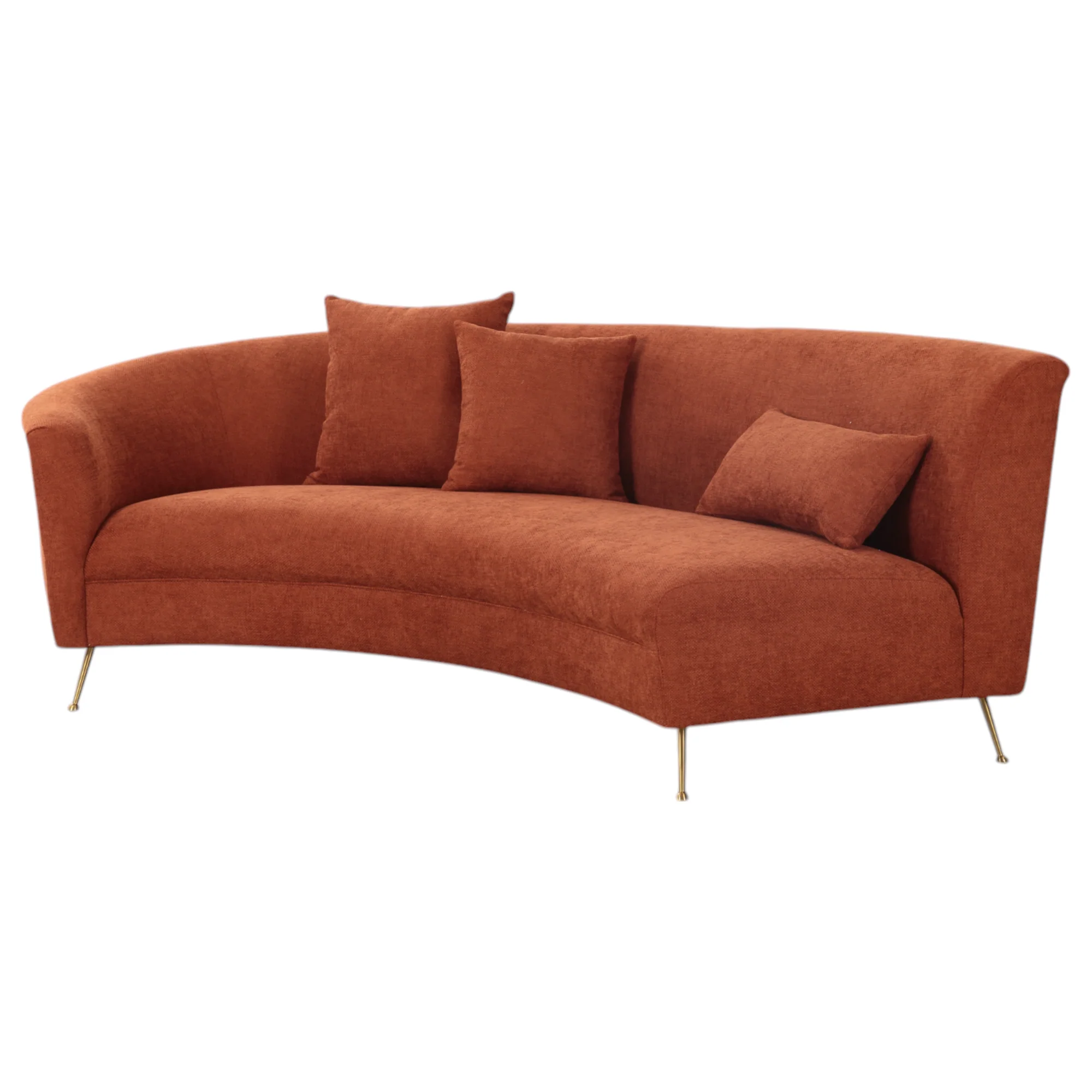 Verde Corner Sofa Rust - Image 17