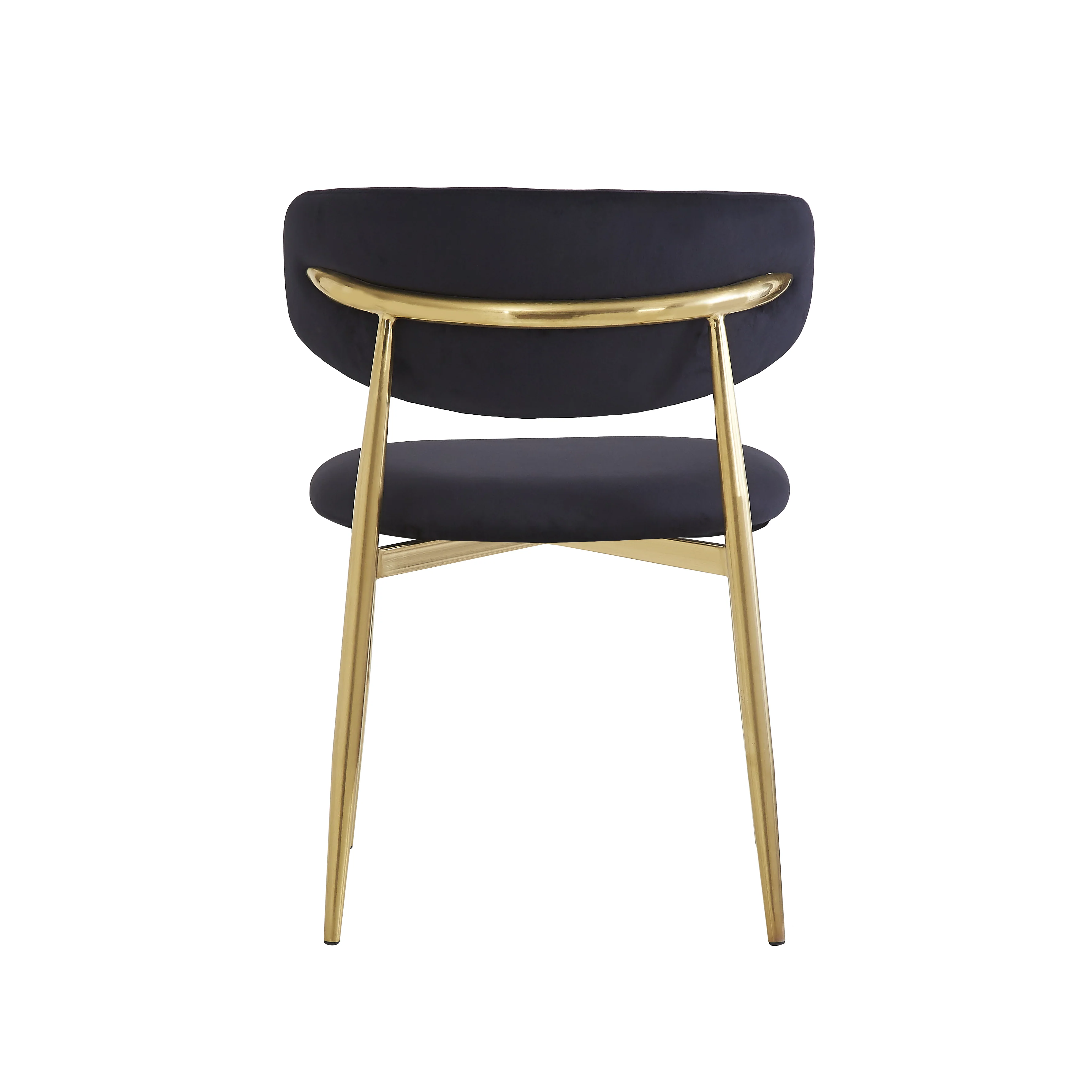 Victoria Dining Chair Black Velvet - Image 4