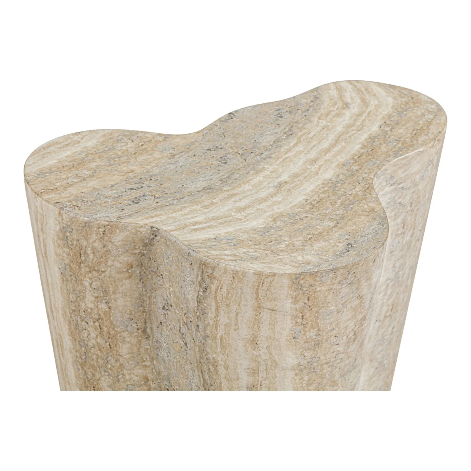 Wayva Side Table Travertine Finish - Image 3