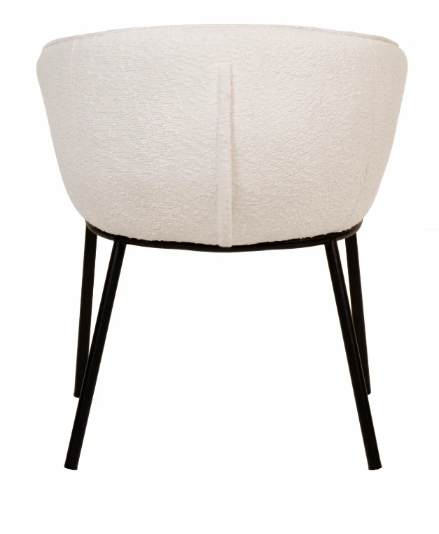 Zimmerman Dining Chair White Boucle - Image 3