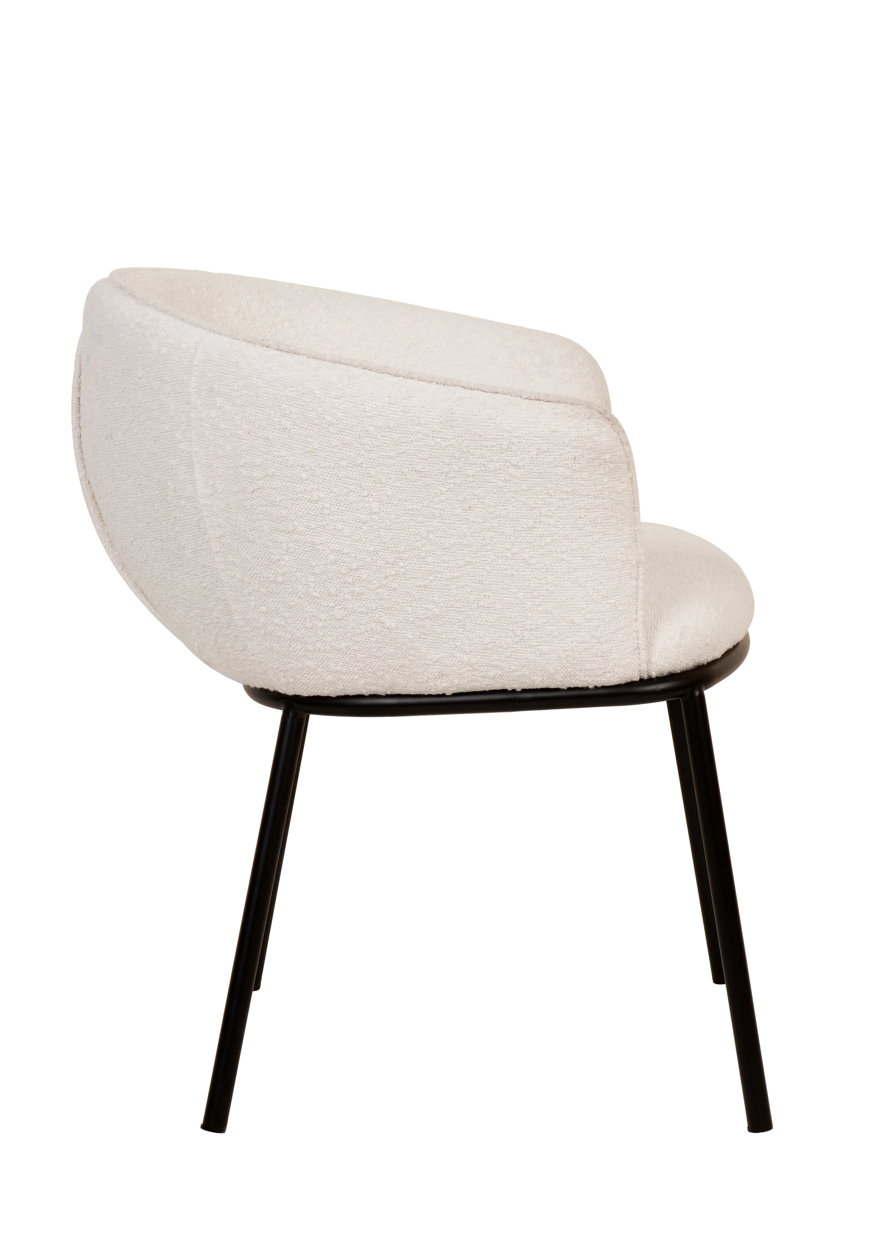 Zimmerman Dining Chair White Boucle - Image 5